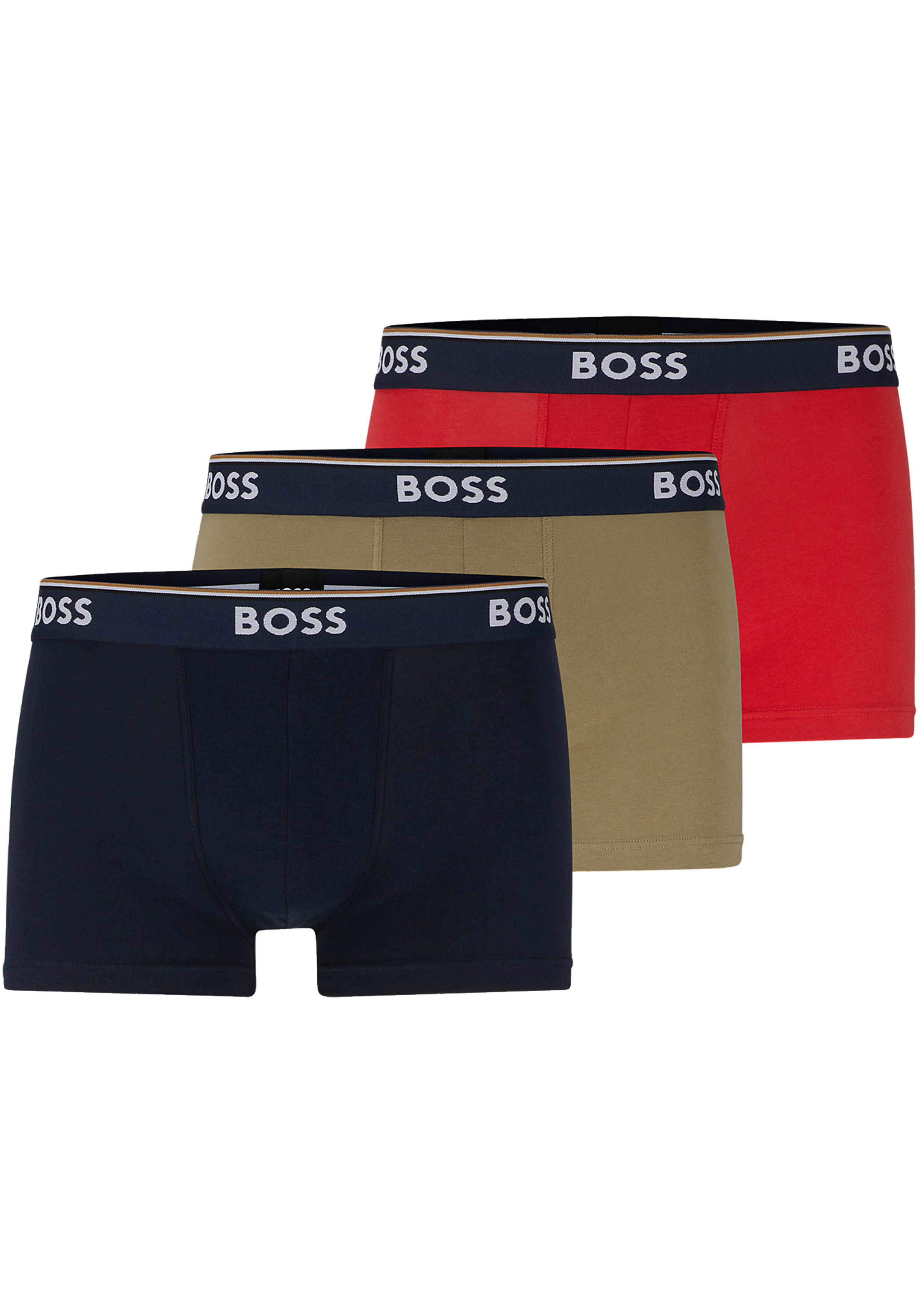 HUGO BOSS Power trunks (3-pack), heren boxers kort, multicolor