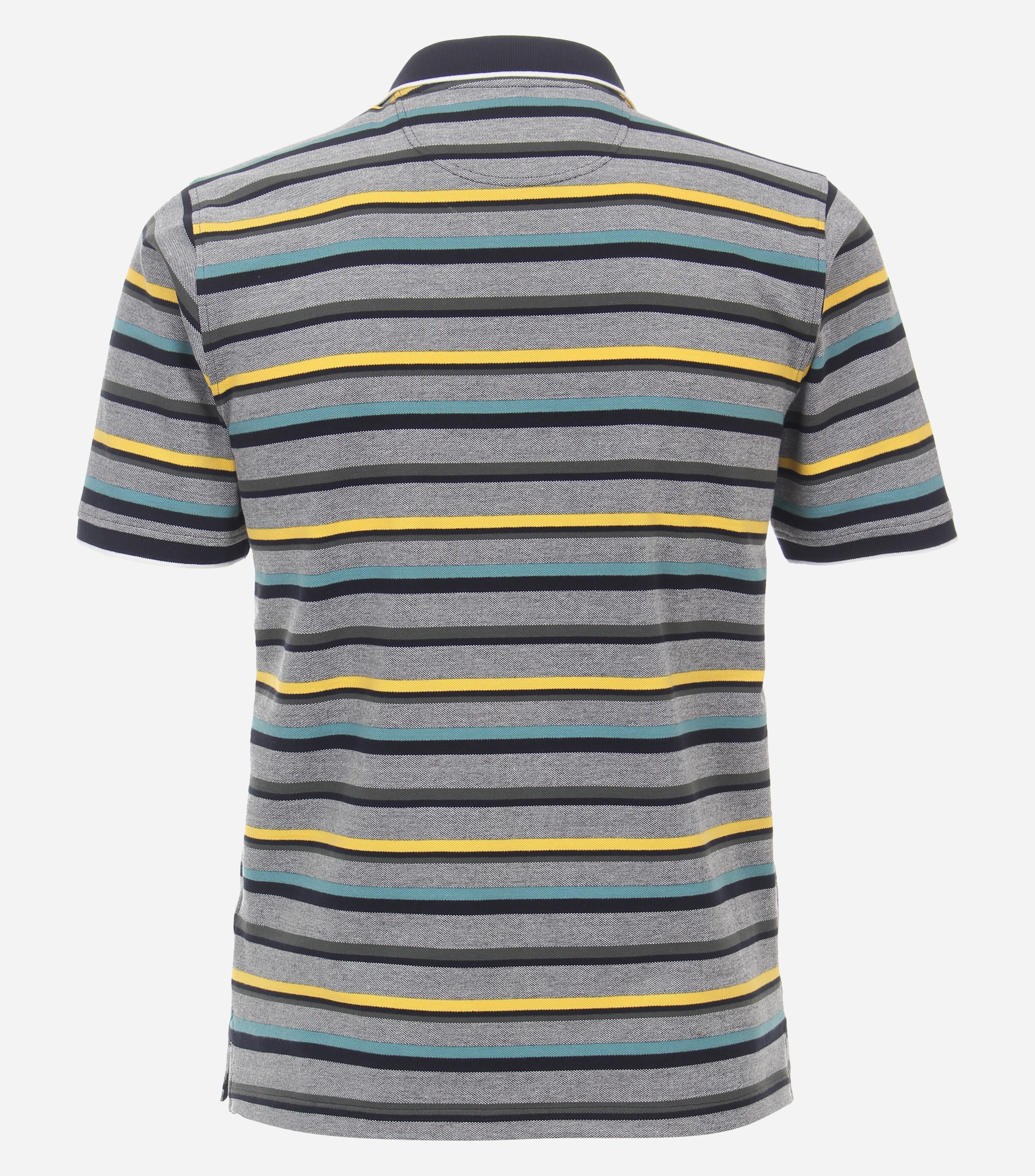 CASA MODA comfort fit heren polo, turquoise