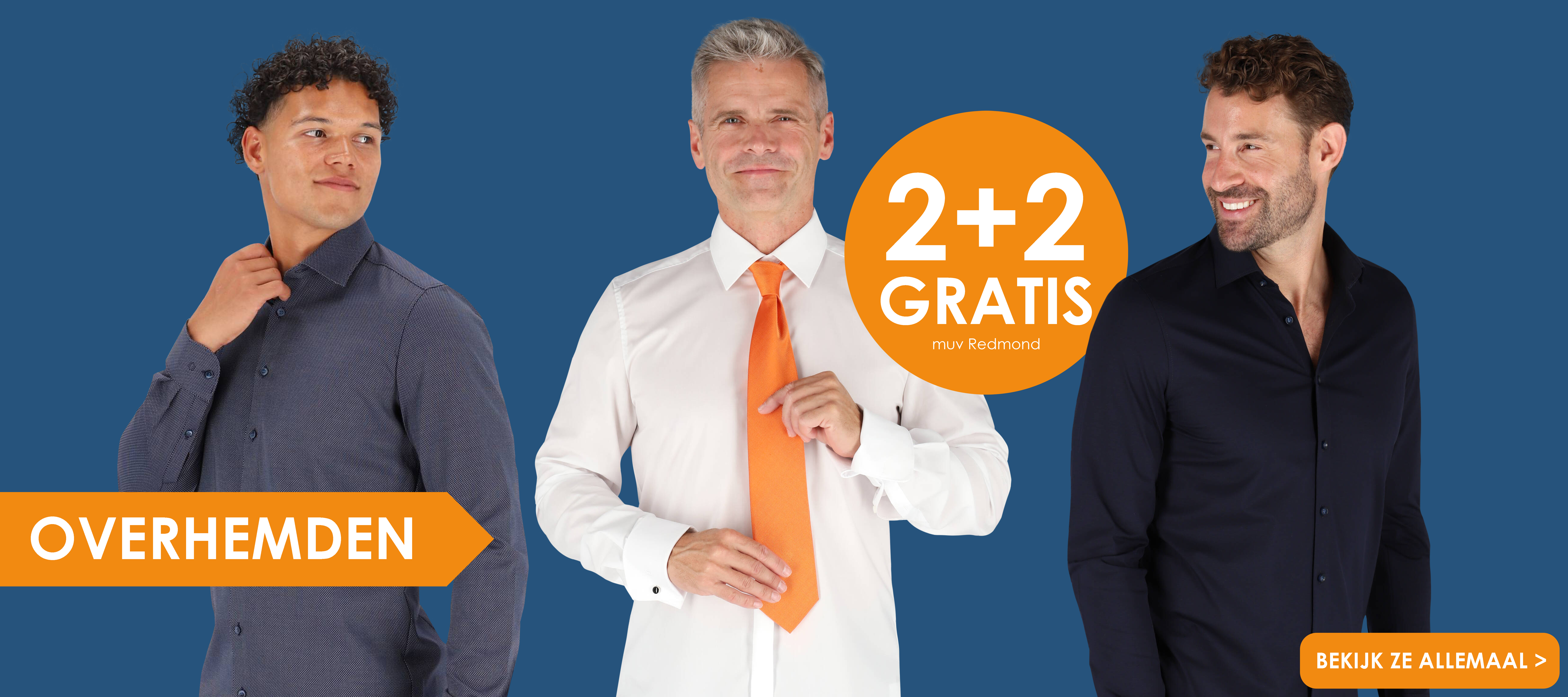 Overhemden, 2 plus 2 gratis bij HemdVoorHem, bekijk ze allemaal!