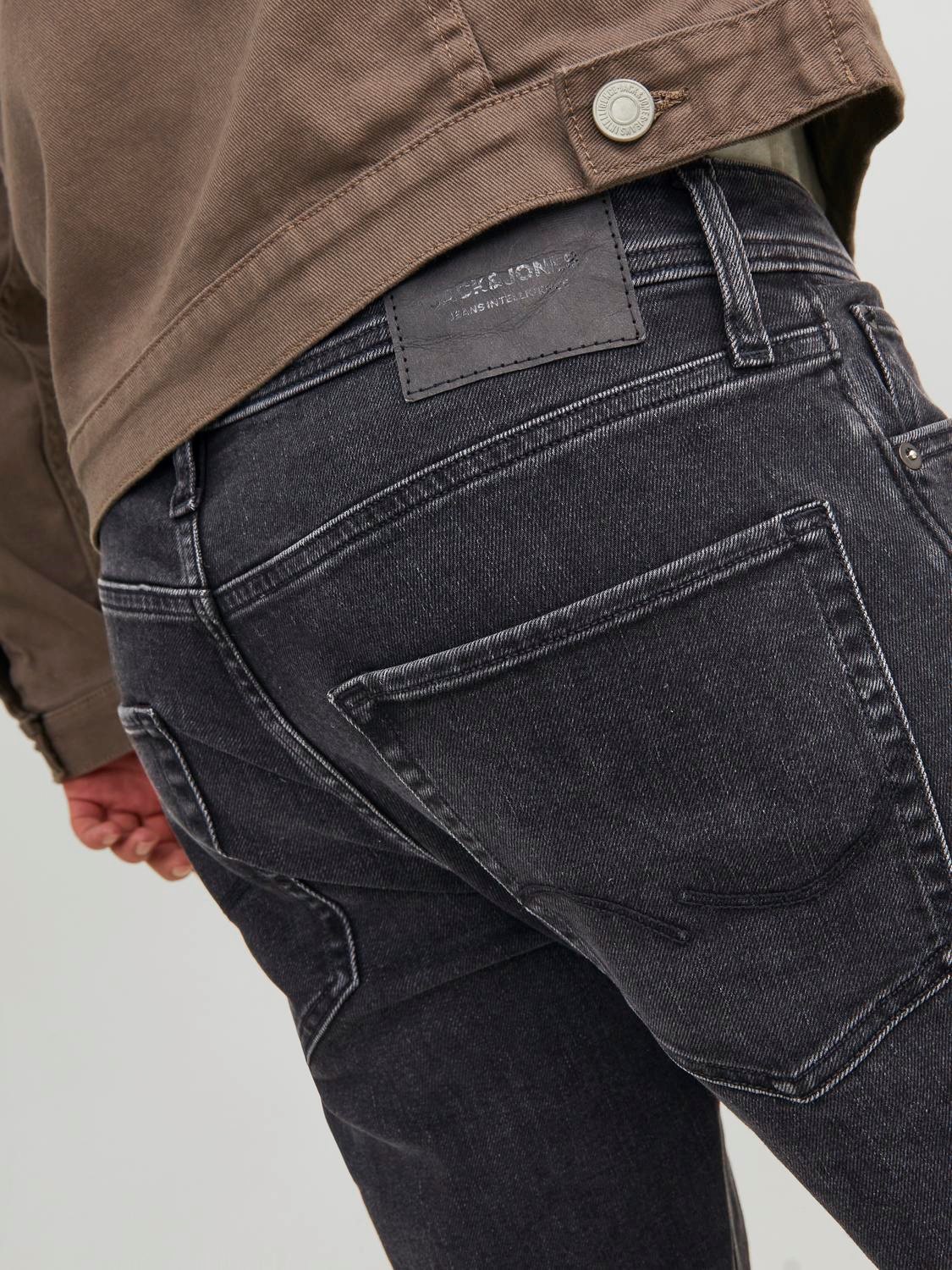 JACK & JONES Mike Original regular fit, heren jeans, zwart denim