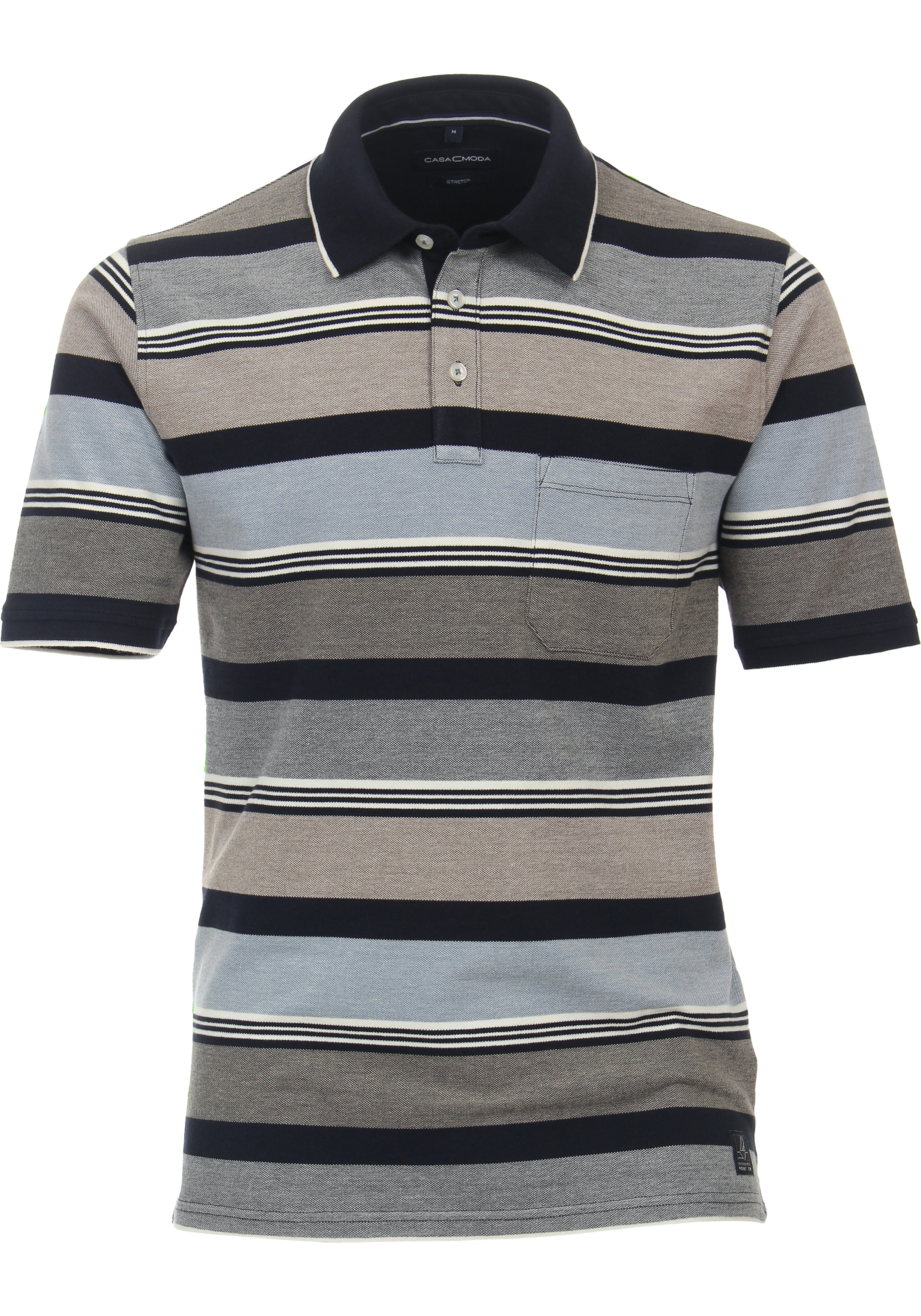 CASA MODA comfort fit heren polo, beige