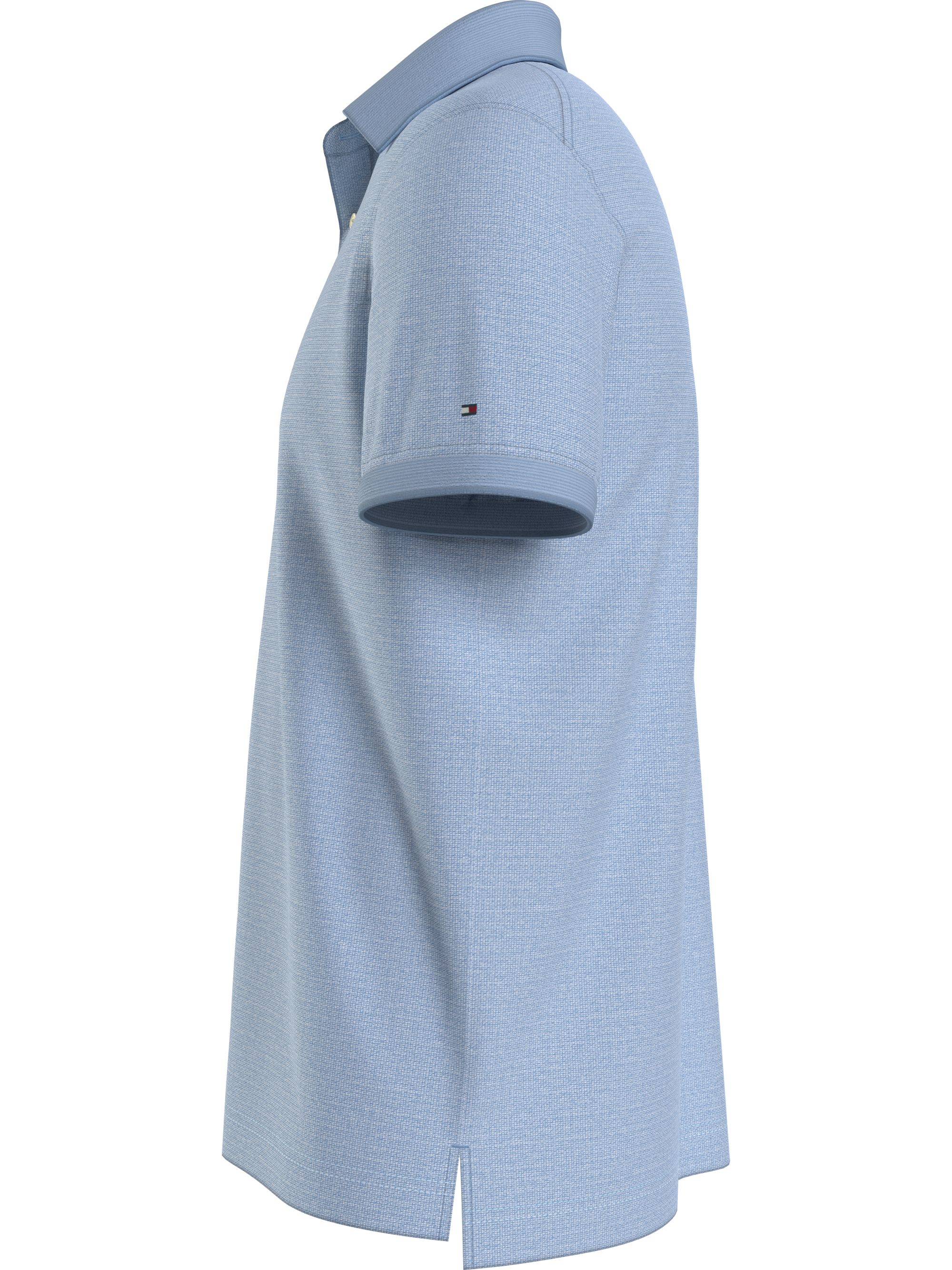 Tommy Hilfiger Dc Oxford Modal Regular Polo, heren poloshirt, blauw