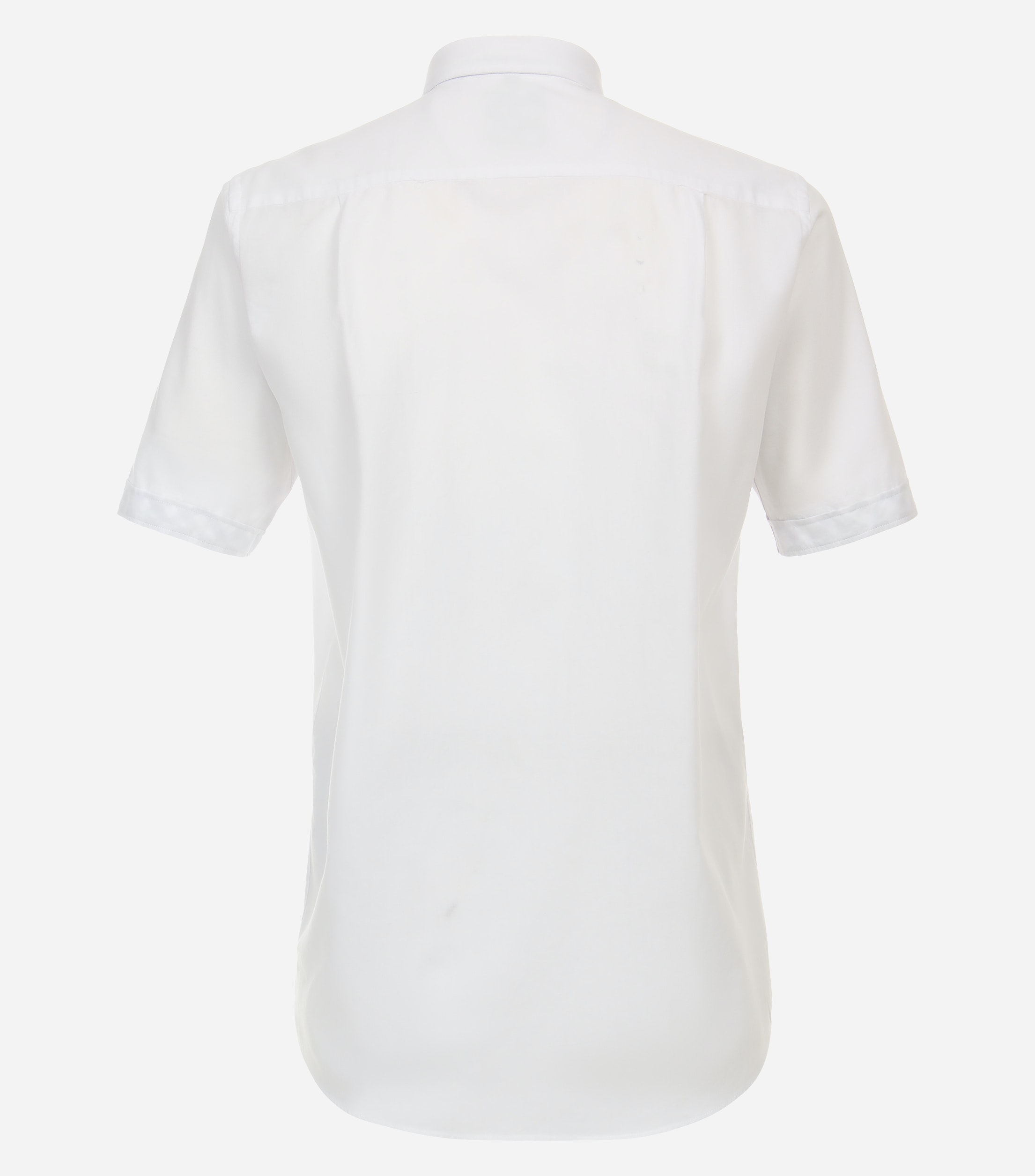 Redmond comfort fit overhemd, korte mouw, popeline, wit