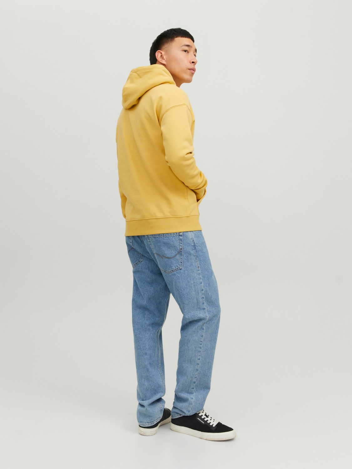 Jack & Jones JORROXBURY BACK - Sweat à capuche - antique white/beige