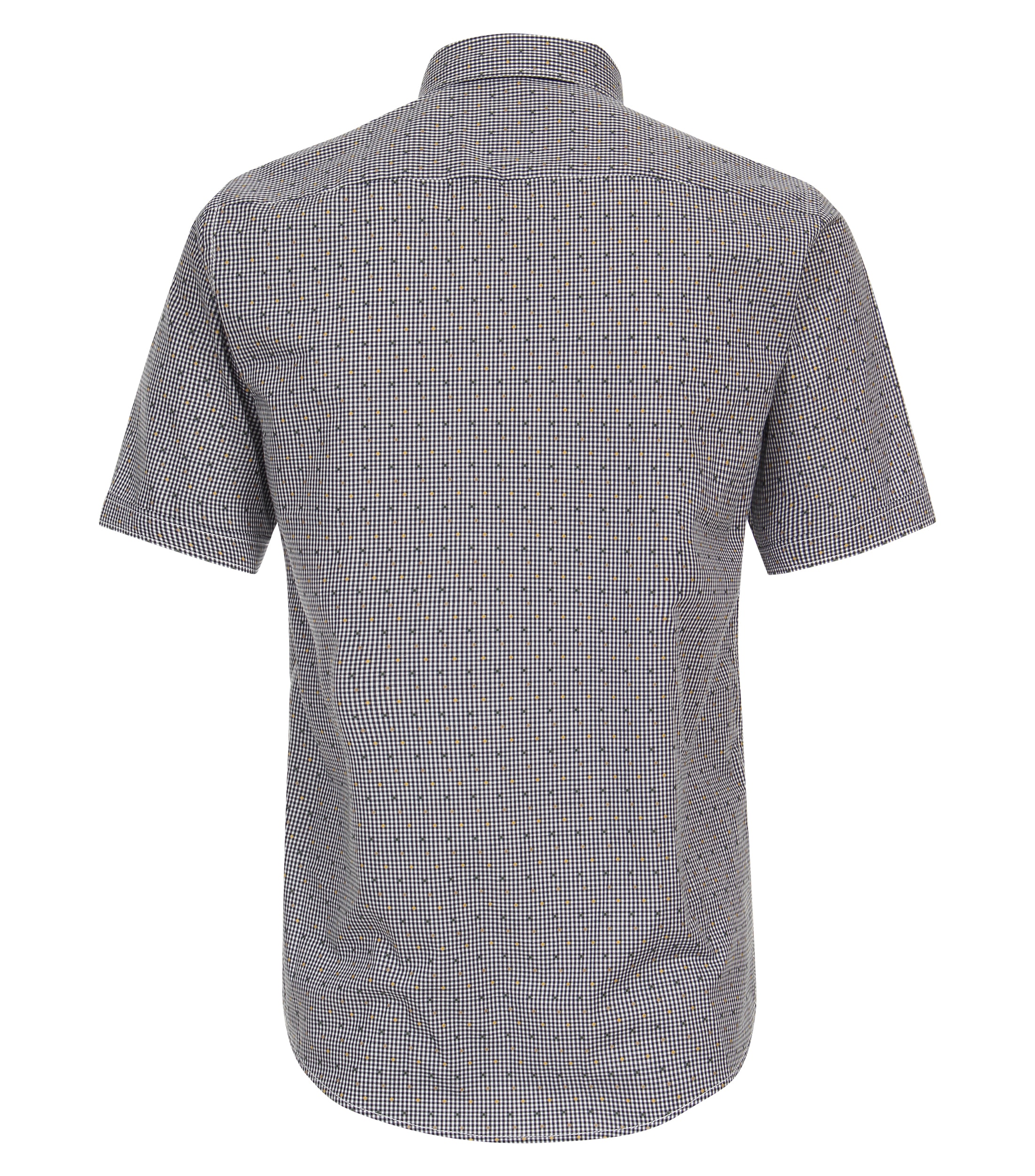 CASA MODA Sport casual fit overhemd, korte mouw, fil a fil, blauw geruit - 944268300-101
