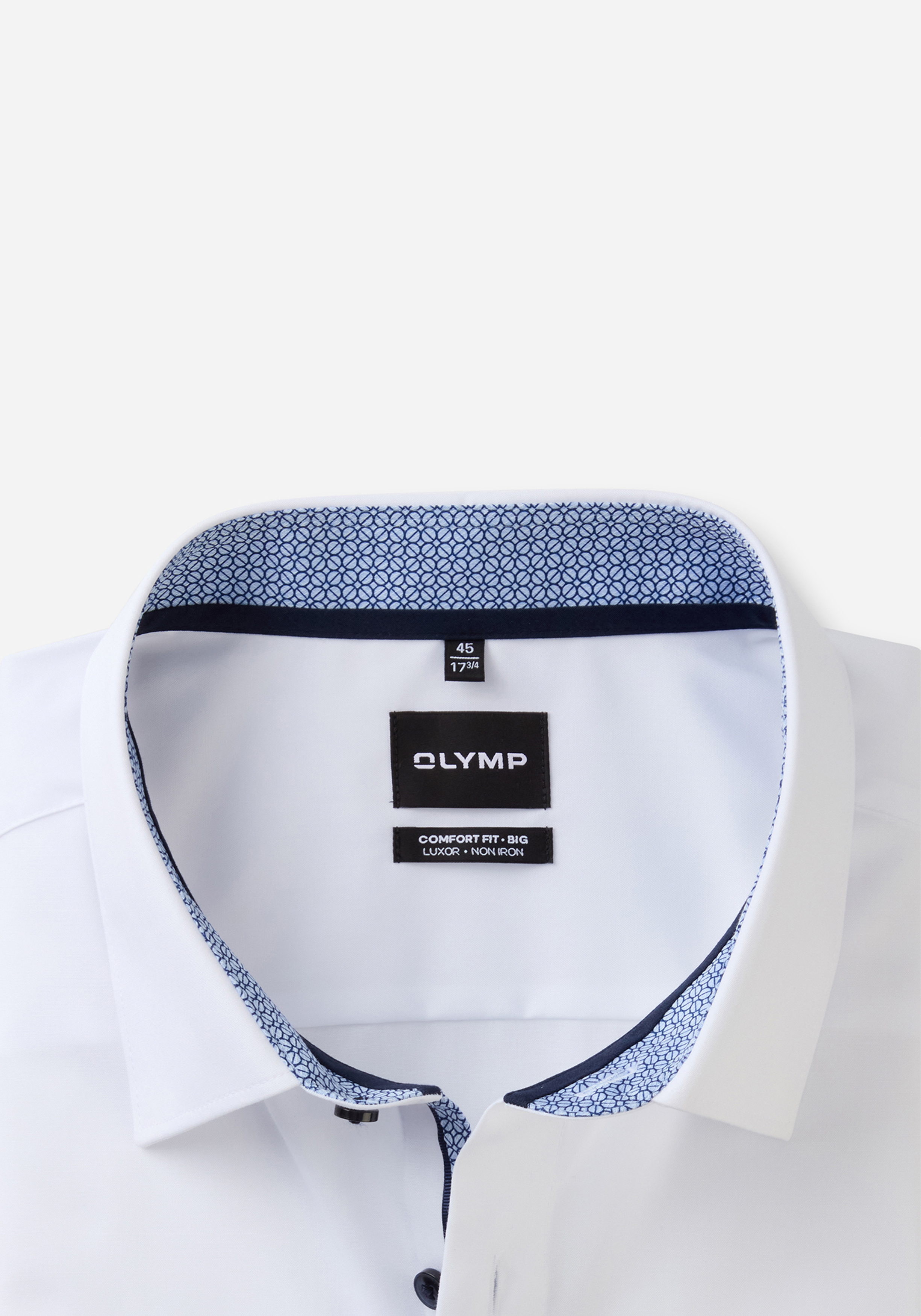 OLYMP Luxor comfort fit Big overhemd, popeline, wit