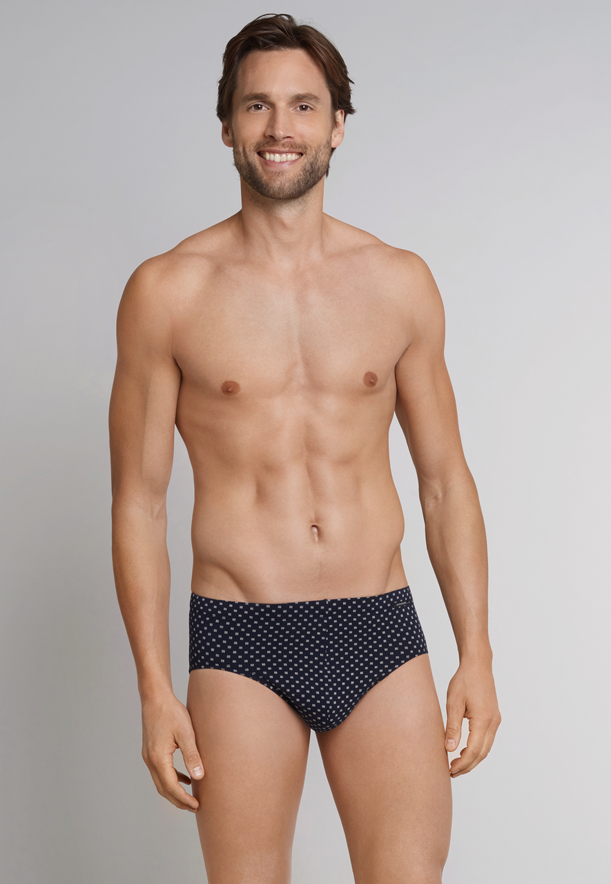 SCHIESSER Dark Sapphire slip (1-pack), heren minislip donkerblauw