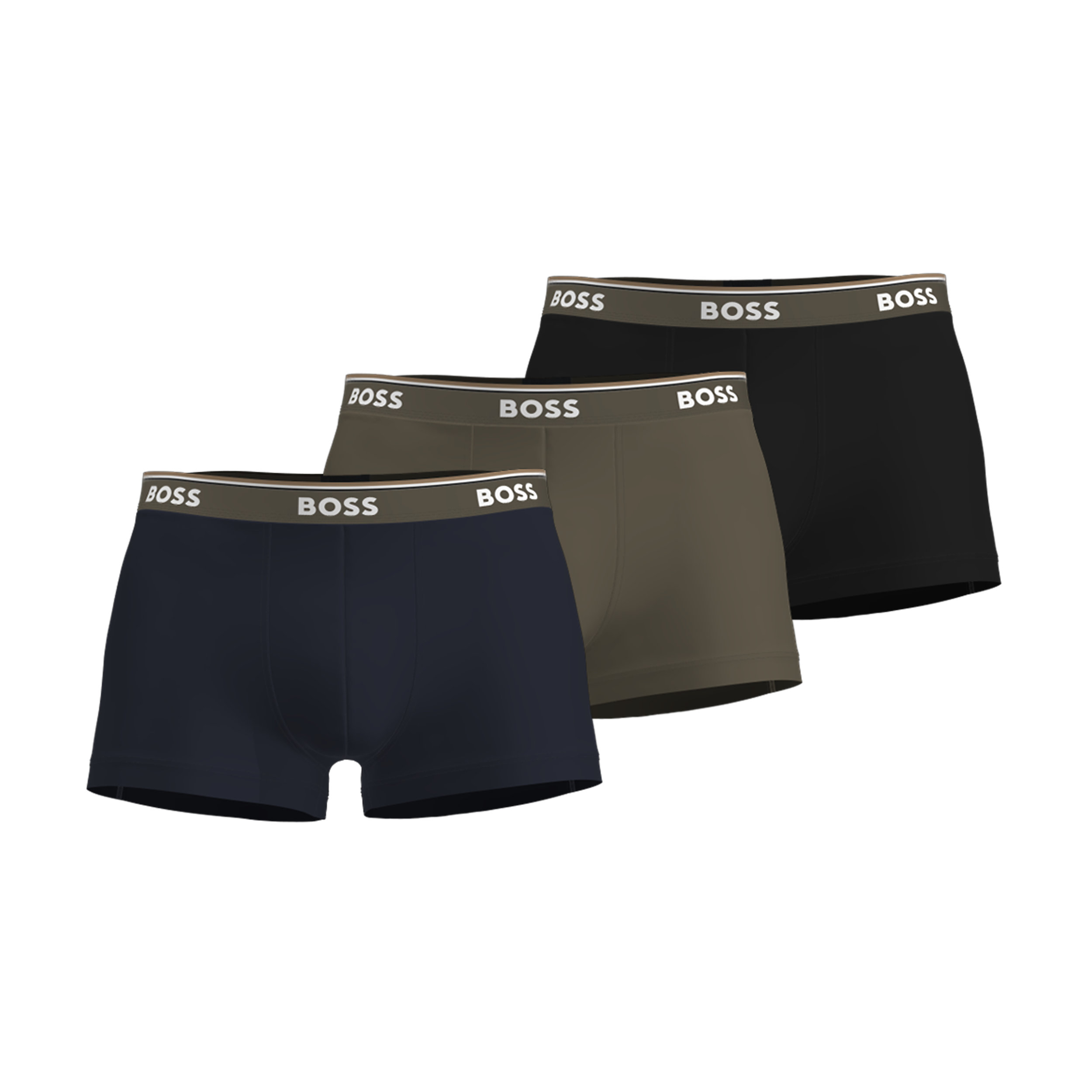 HUGO BOSS Power trunks (3-pack), heren boxers kort, multicolor (set met verschillende kleuren)