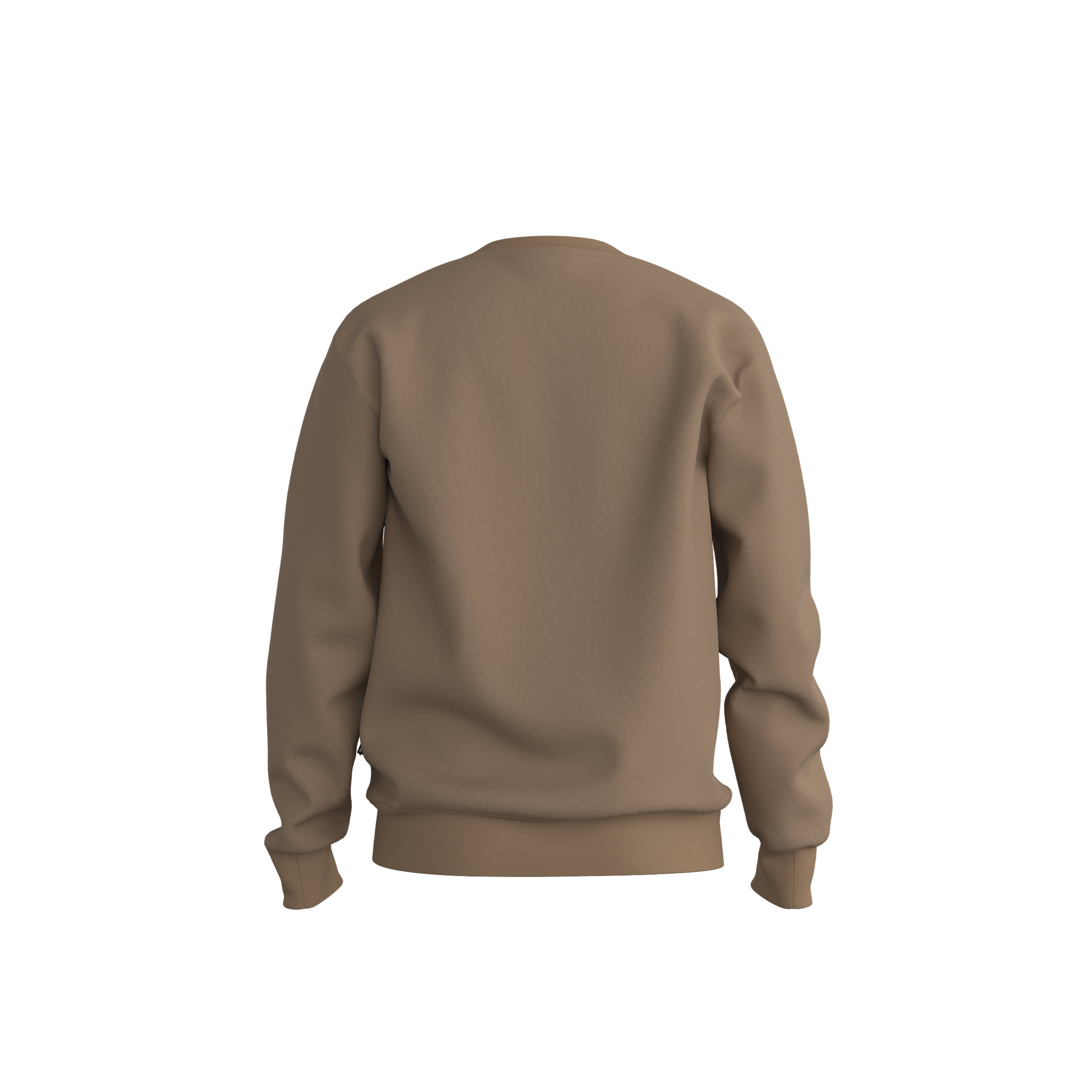 BOSS Soleri regular fit trui katoen, heren sweatshirt middeldik, midden beige