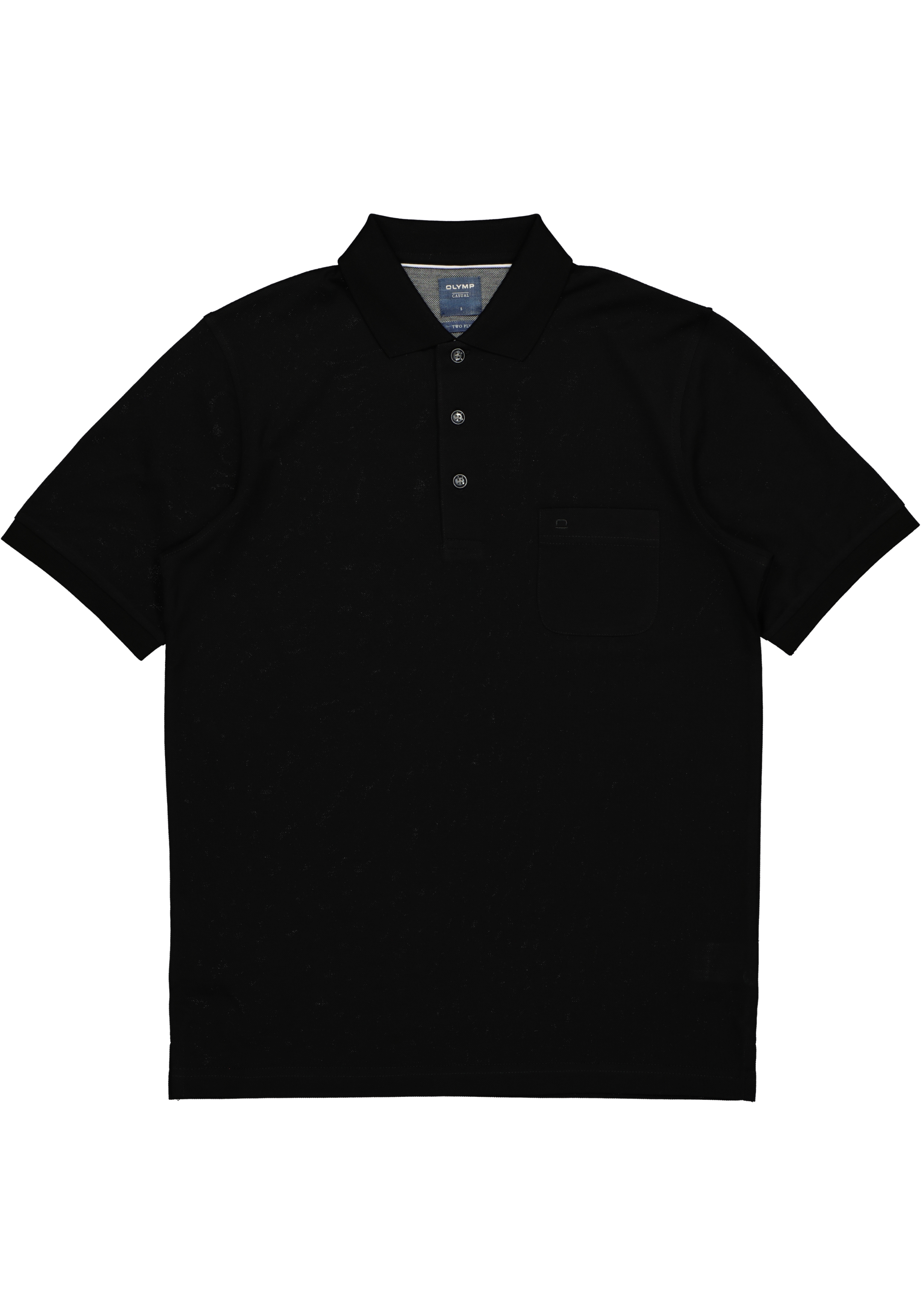 OLYMP modern fit poloshirt, zwart