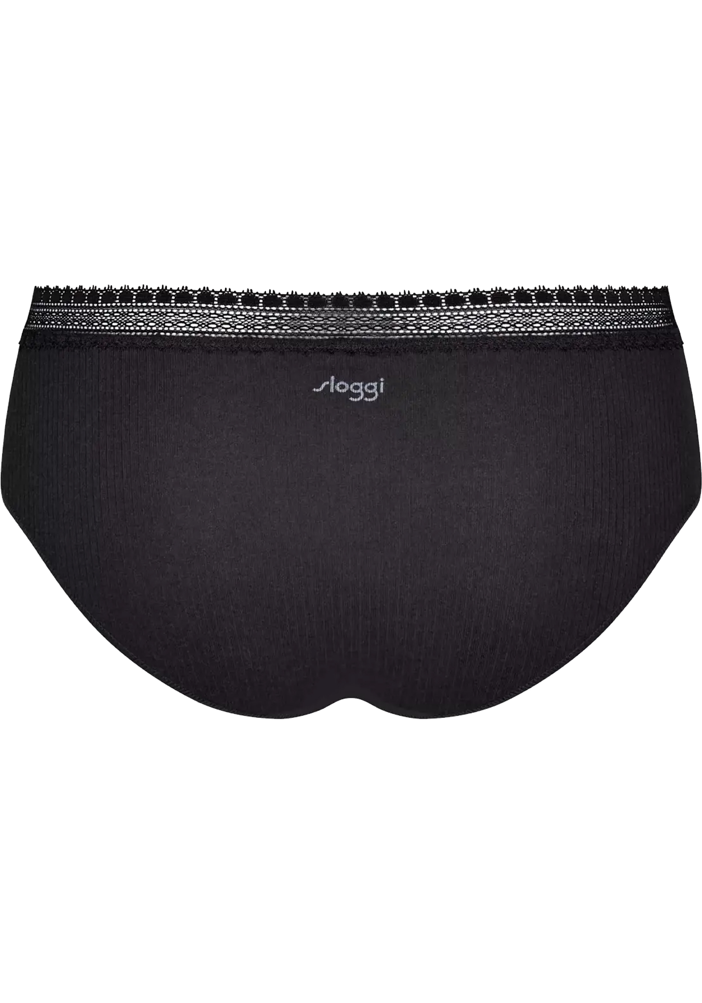 Sloggi Women GO Ribbed R Hipster (2-pack), dames slip, zwart