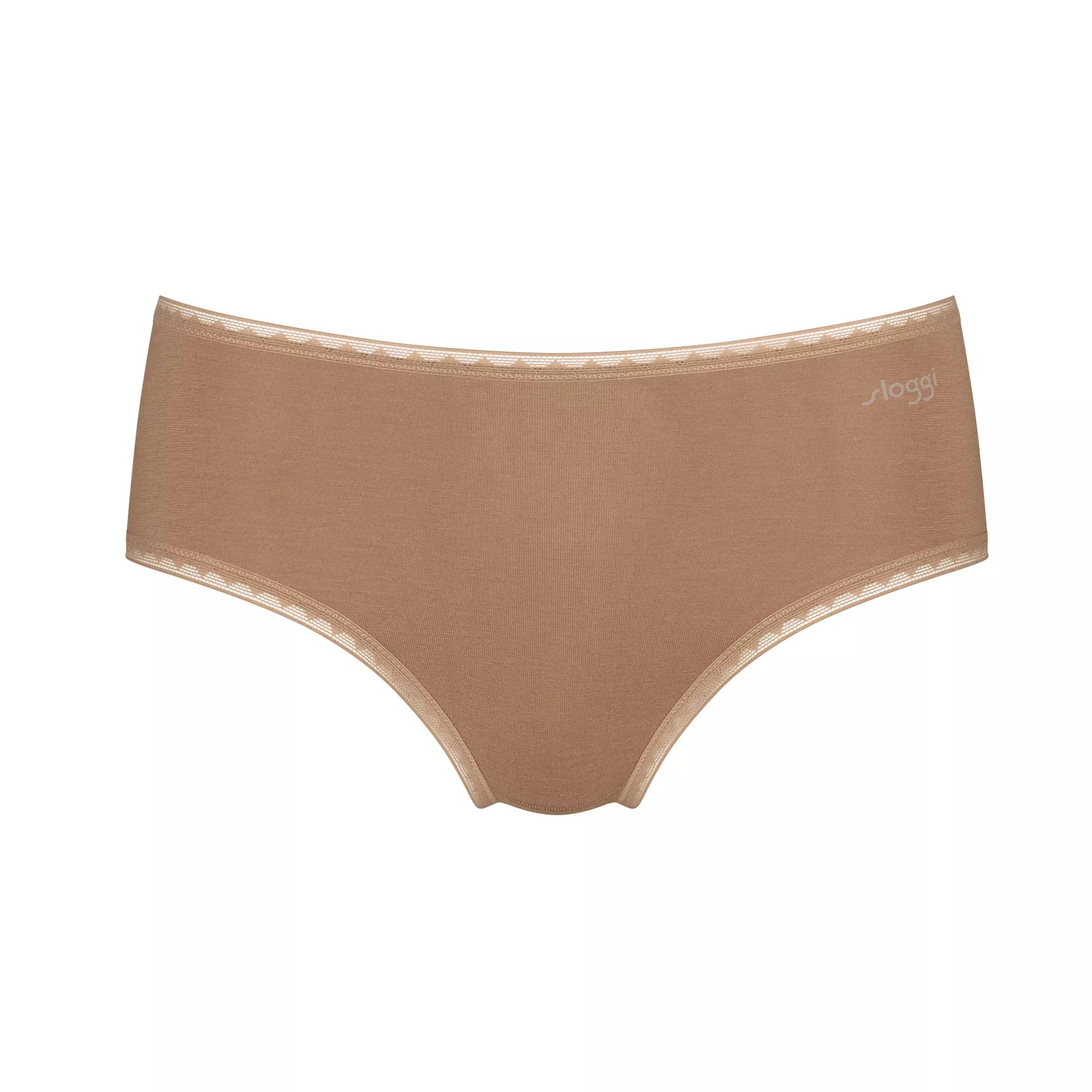 Sloggi Women GO Midi (2-pack), dames slip, bruin