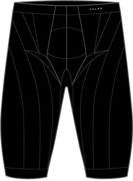 FALKE heren short tights Warm, thermobroek, zwart (black)