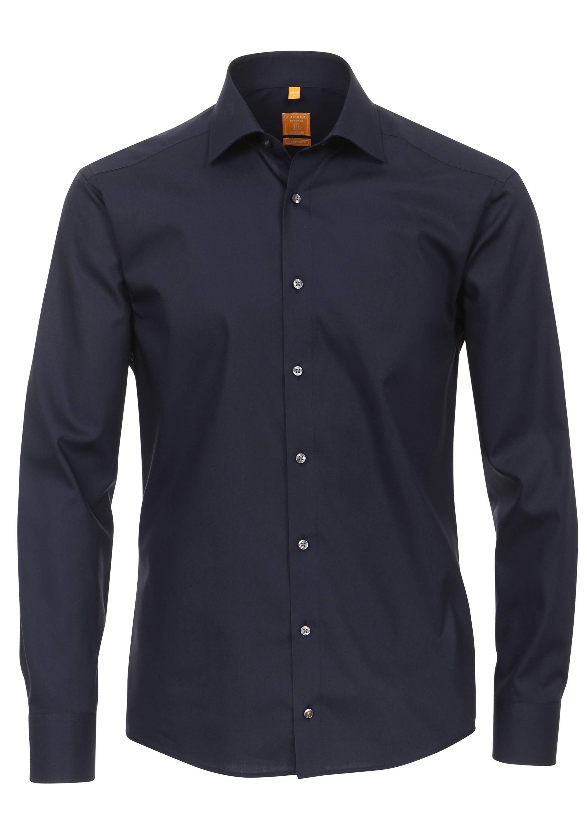 Redmond modern fit overhemd, nachtblauw    
