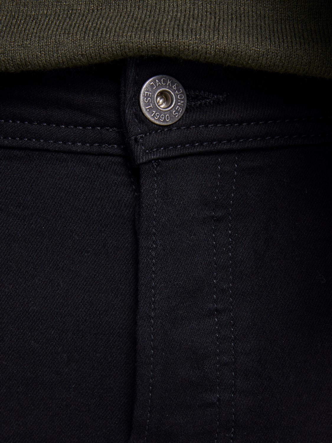 JACK & JONES Glenn Original loose fit, heren jeans, zwart denim