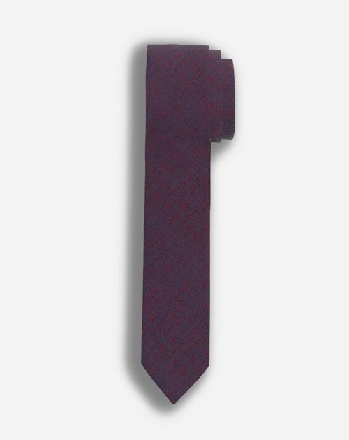 OLYMP extra smalle stropdas, rood dessin