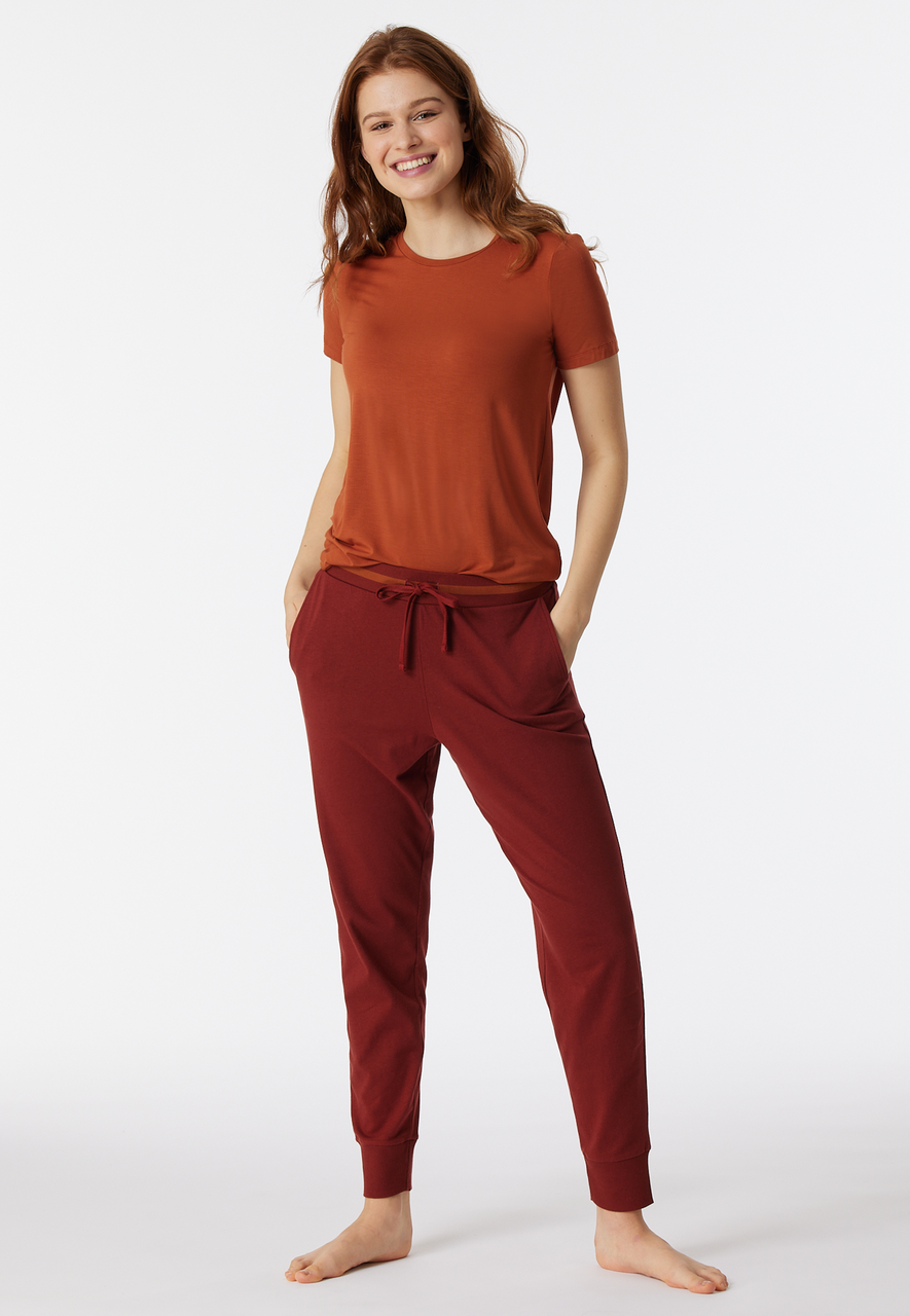 SCHIESSER Mix Relax Loungebroek Lang, Dames Loungebroek Lang Modal Boordjes Zwart 175481 000 SCHIESSER Mix Relax Loungebroek Lang, Dames Loungebroek Lang Modal Boordjes Zwart 175481 000