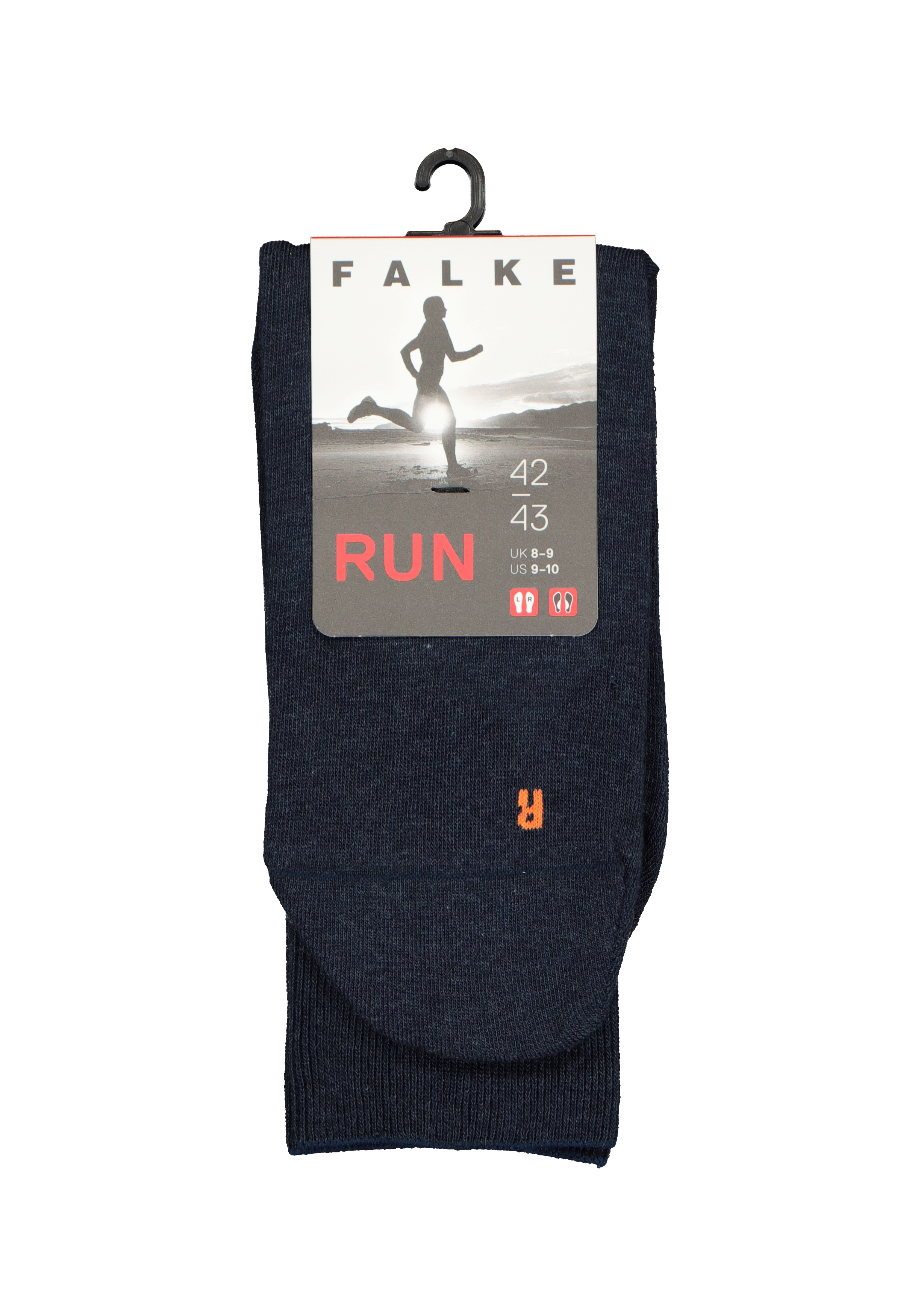 FALKE Run unisex sokken, marine blauw melange (navy blue melange)