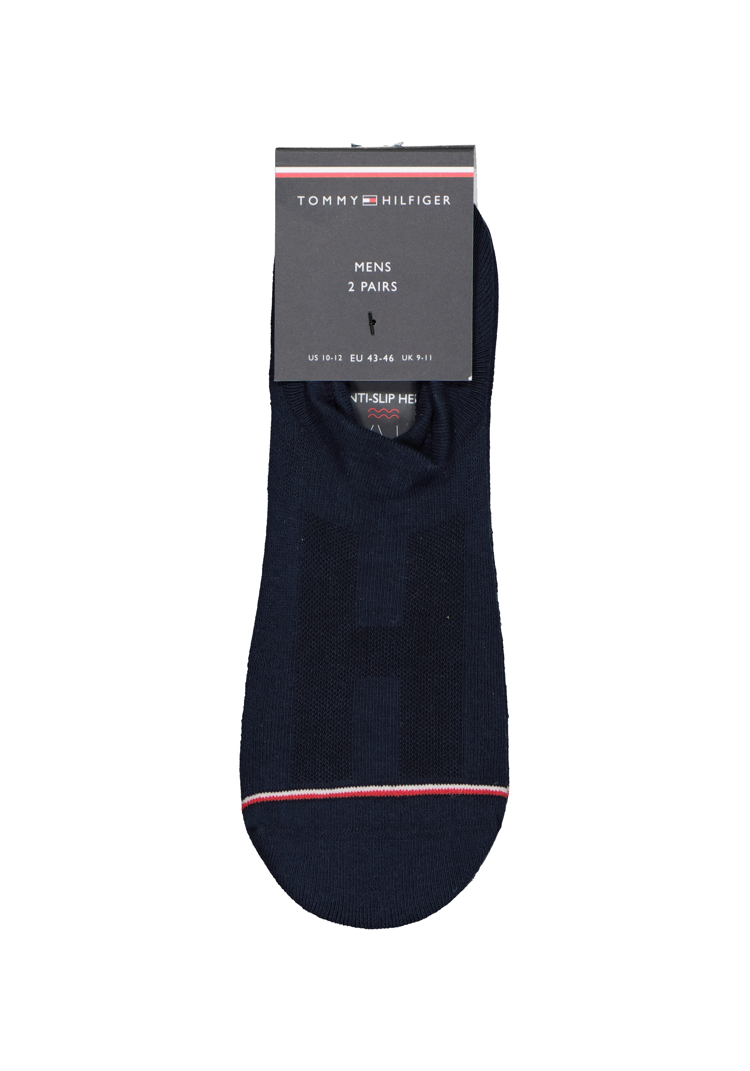 Tommy Hilfiger Iconic Sports Socks (2-pack), heren sneakersokken katoen, onzichtbaar, donkerblauw