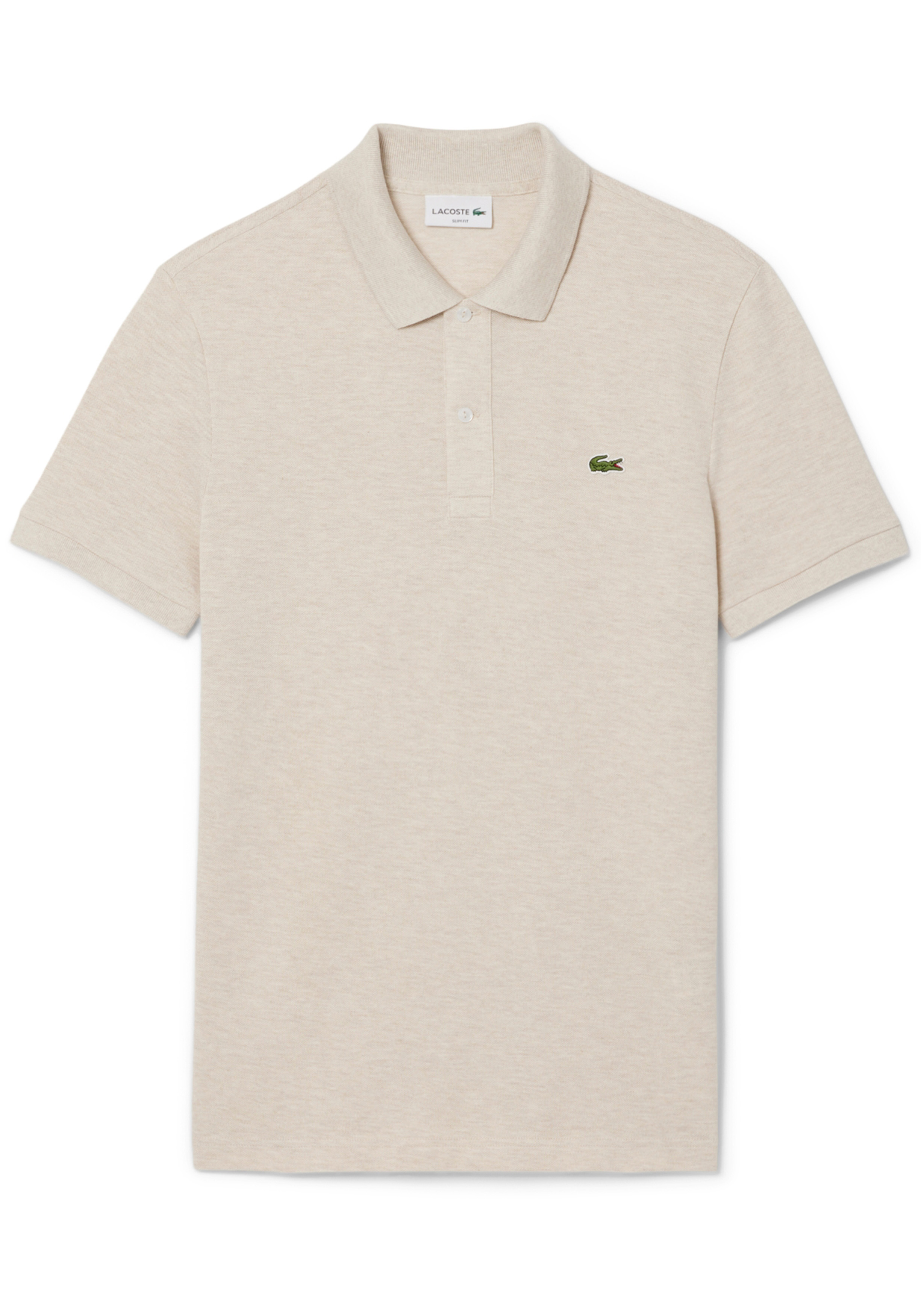 Lacoste Slim Fit polo, grijs beige