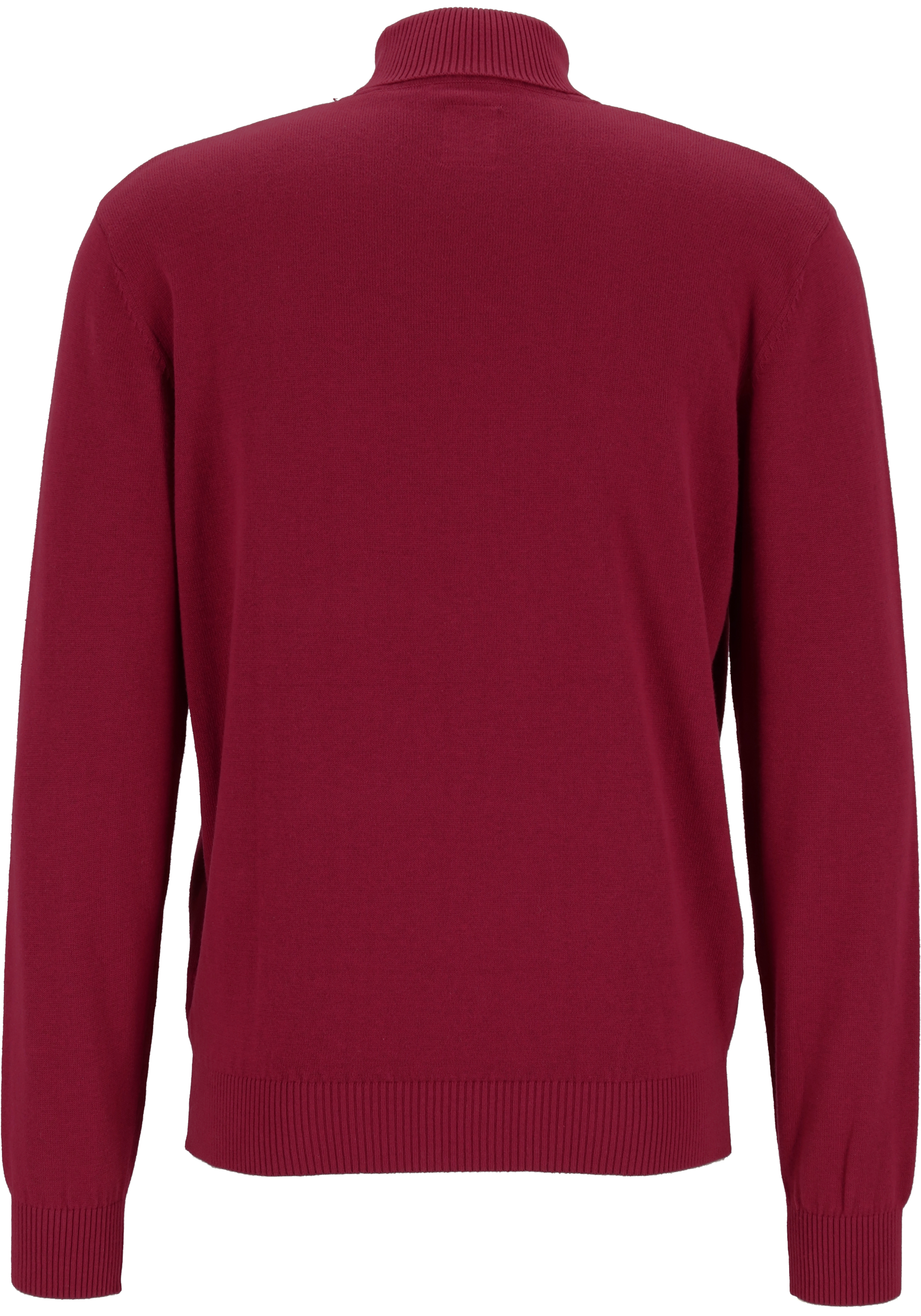 Redmond heren coltrui katoen, bordeaux rood