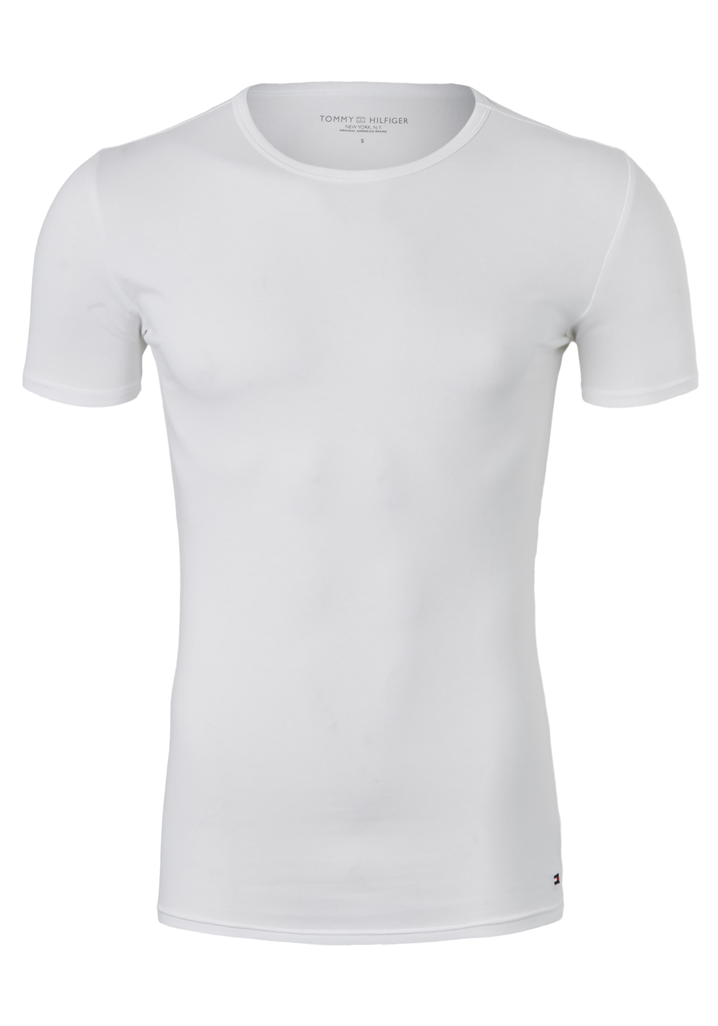 Tommy Hilfiger Cotton stretch T-shirts (3-pack), heren T-shirts O-hals, zwart, wit, grijs