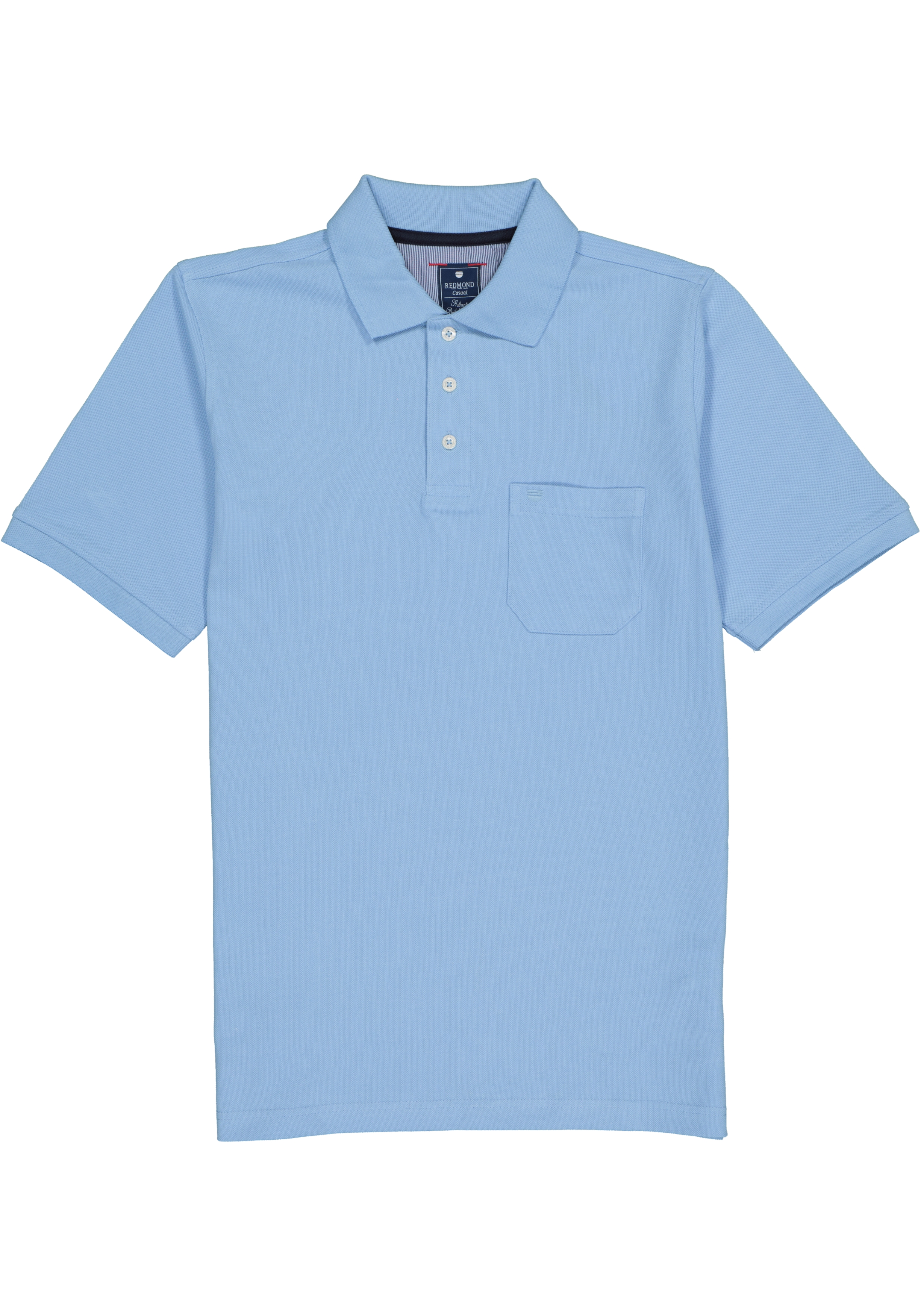 Redmond regular fit poloshirt, lichtblauw