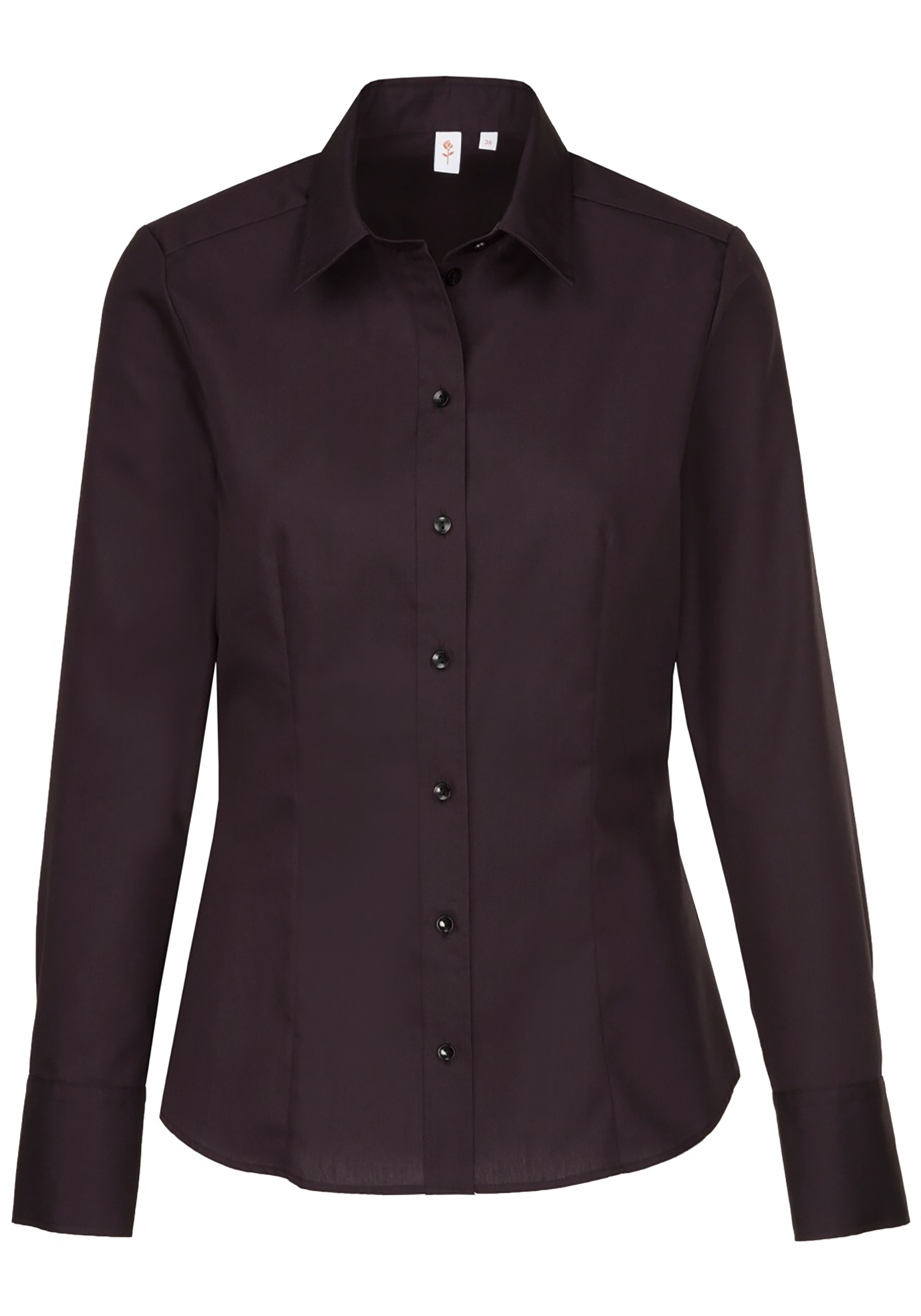 Seidensticker dames blouse regular fit, zwart