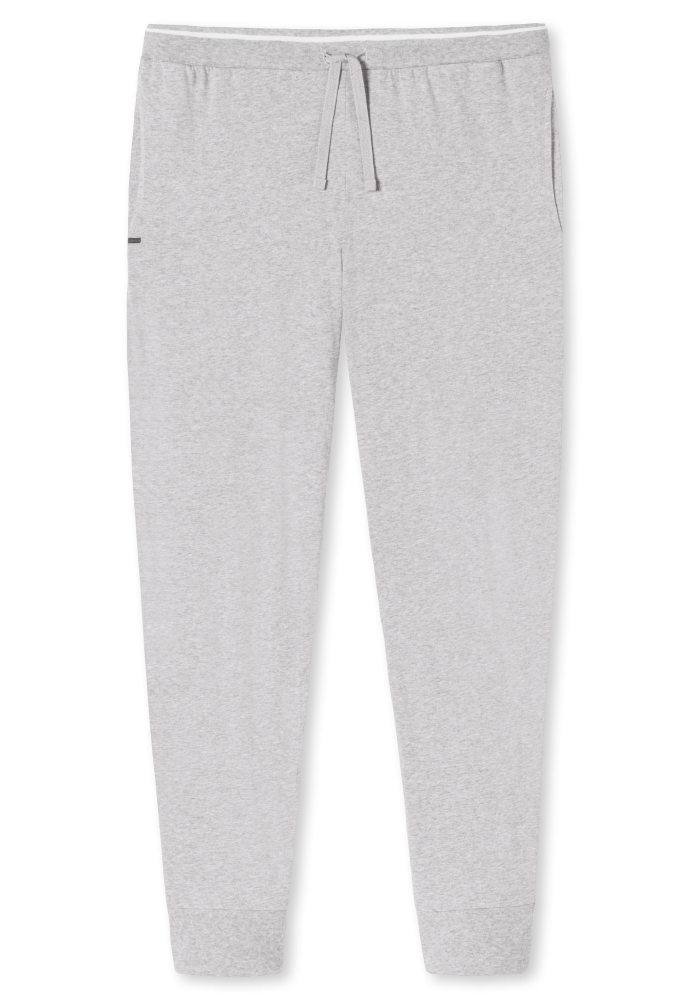 SCHIESSER Mix + Relax Pantalon, heren loungebroek, grijsmelange