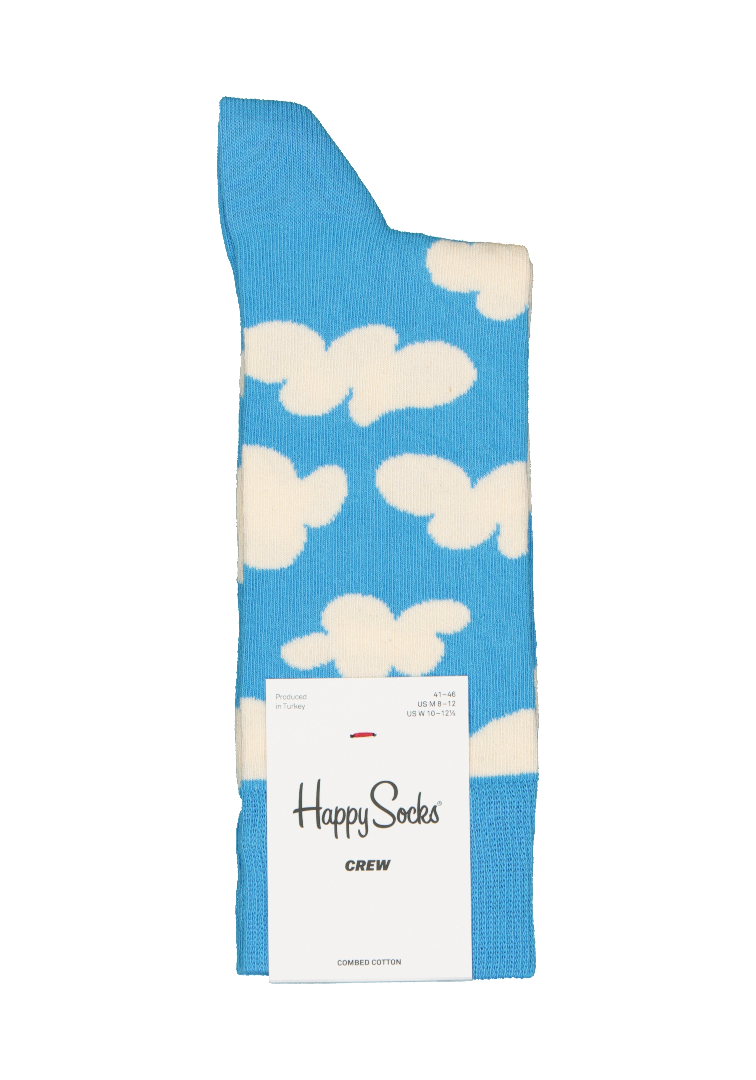 Happy Socks Cloudy Sock, unisex sokken, blauwe lucht met lichte bewolking