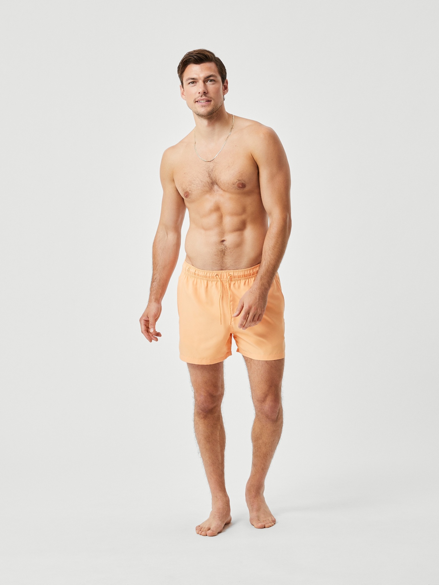 Bjorn Borg Solid Swim Shorts, heren zwembroek, oranje