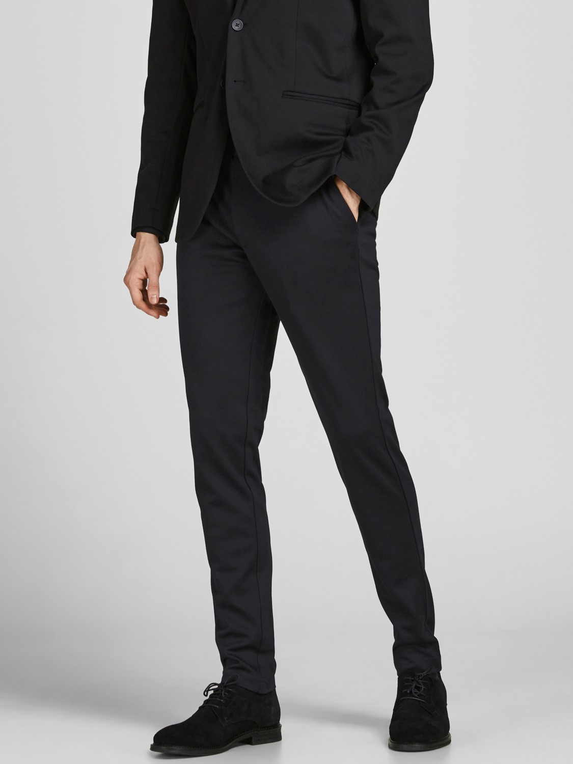 JACK & JONES Blabeck Tailoring Pants regular fit, heren pantalon, zwart