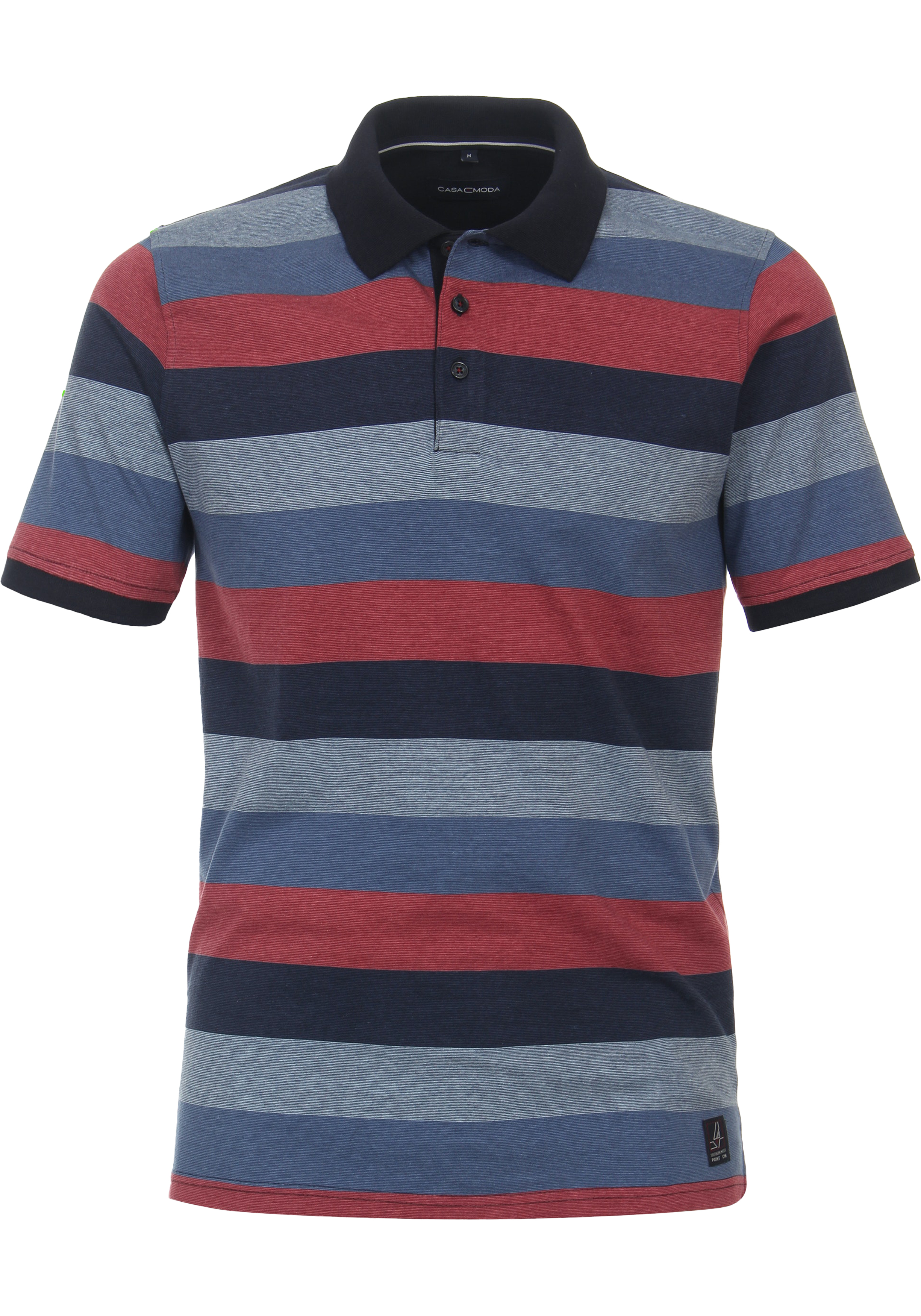 CASA MODA comfort fit heren polo, Rood