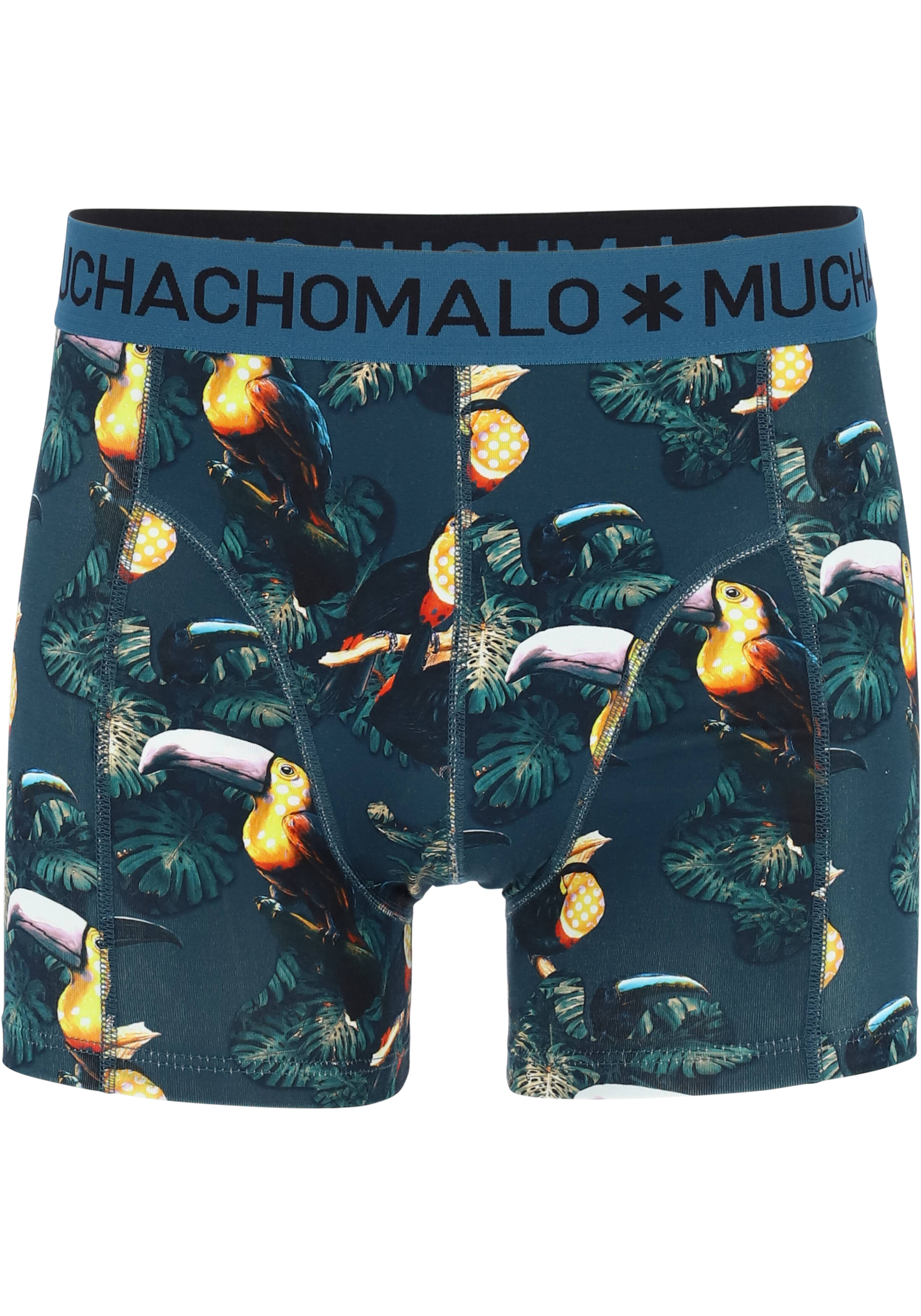 Muchachomalo heren boxershorts (3-pack), heren boxers normale lengte, Costa Rica Spain, print, blauw