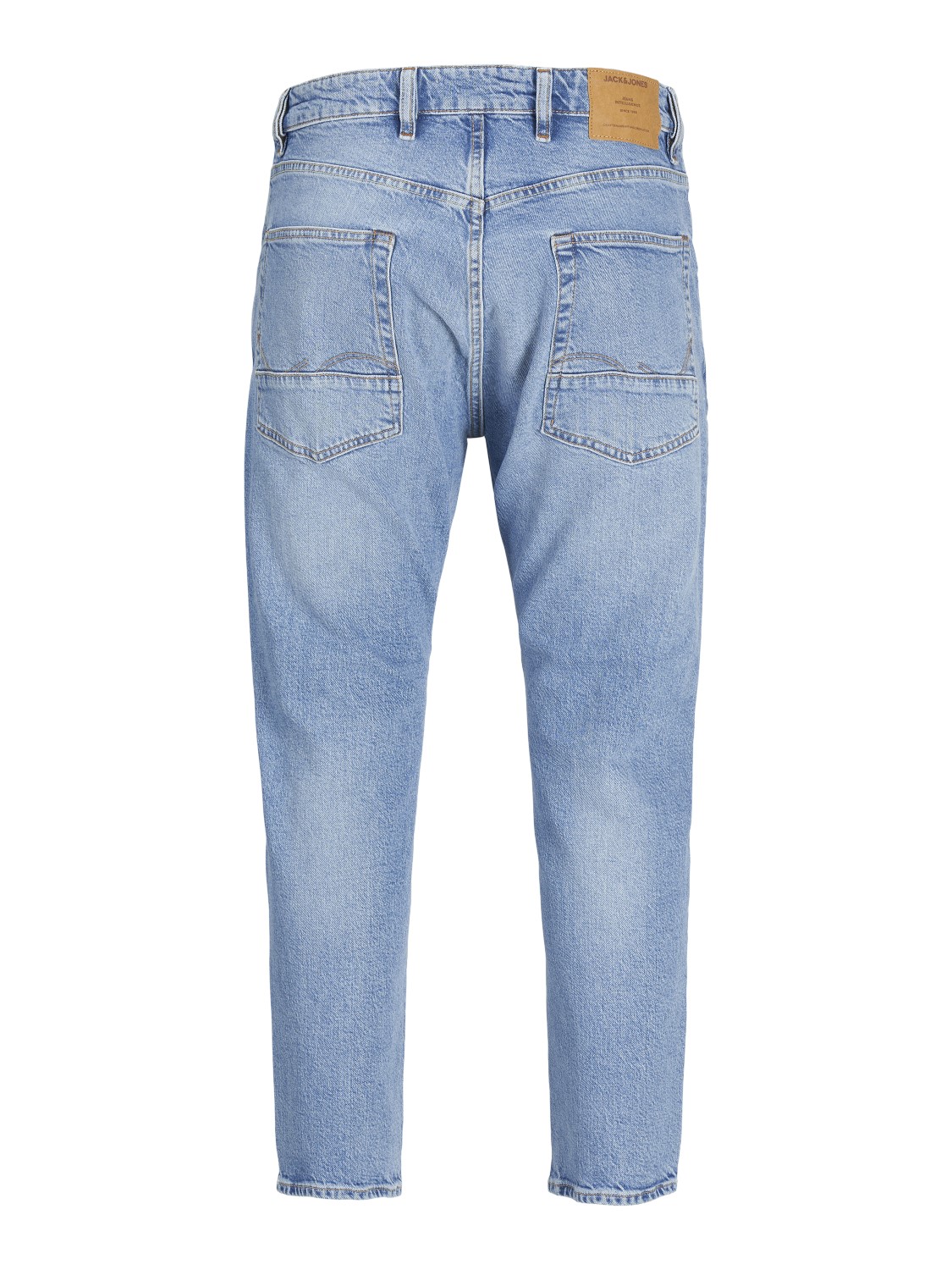 JACK & JONES Frank Leen Cropped relaxed fit, heren jeans, denimblauw