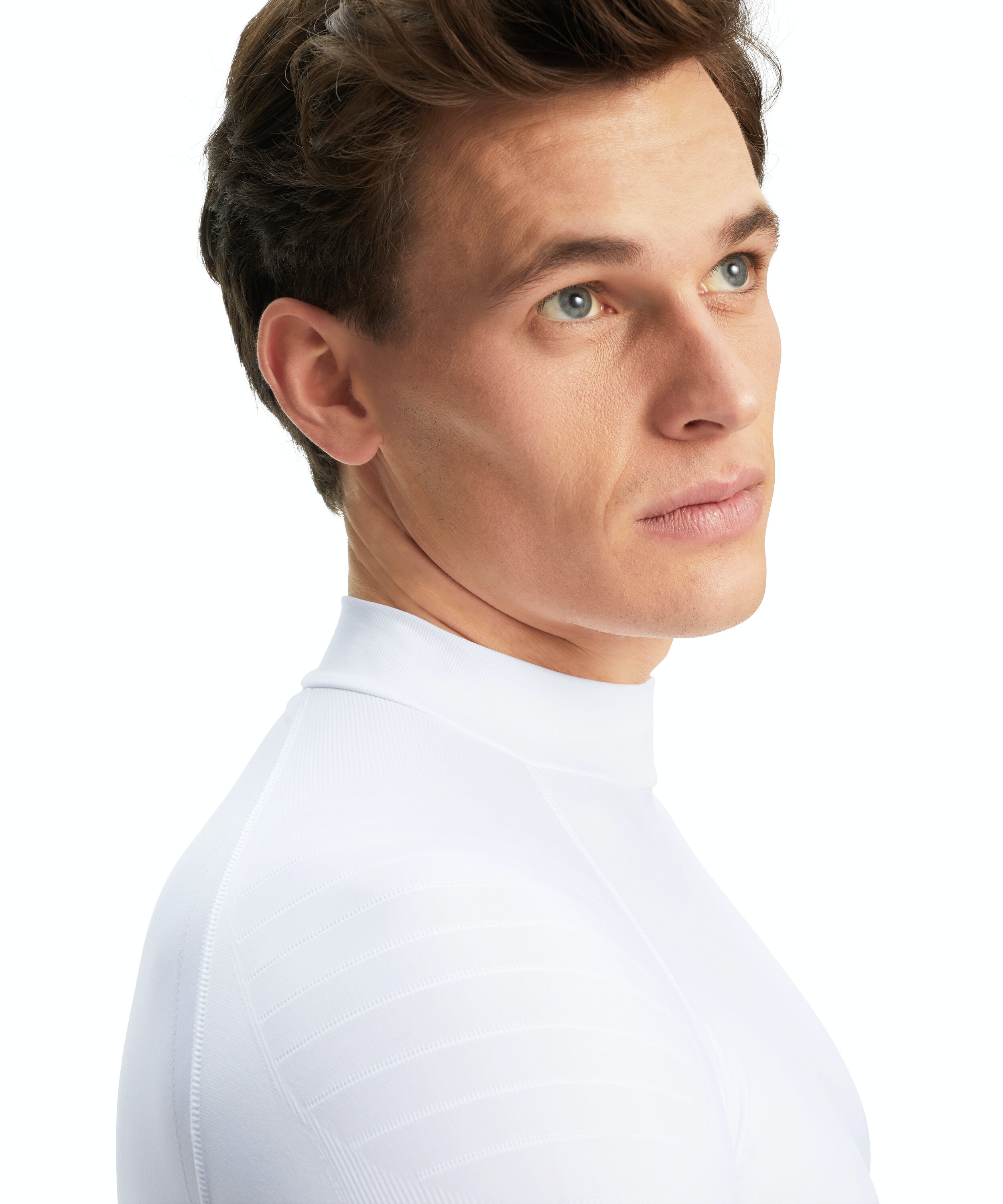 FALKE heren lange mouw shirt Warm, thermoshirt, wit (white)