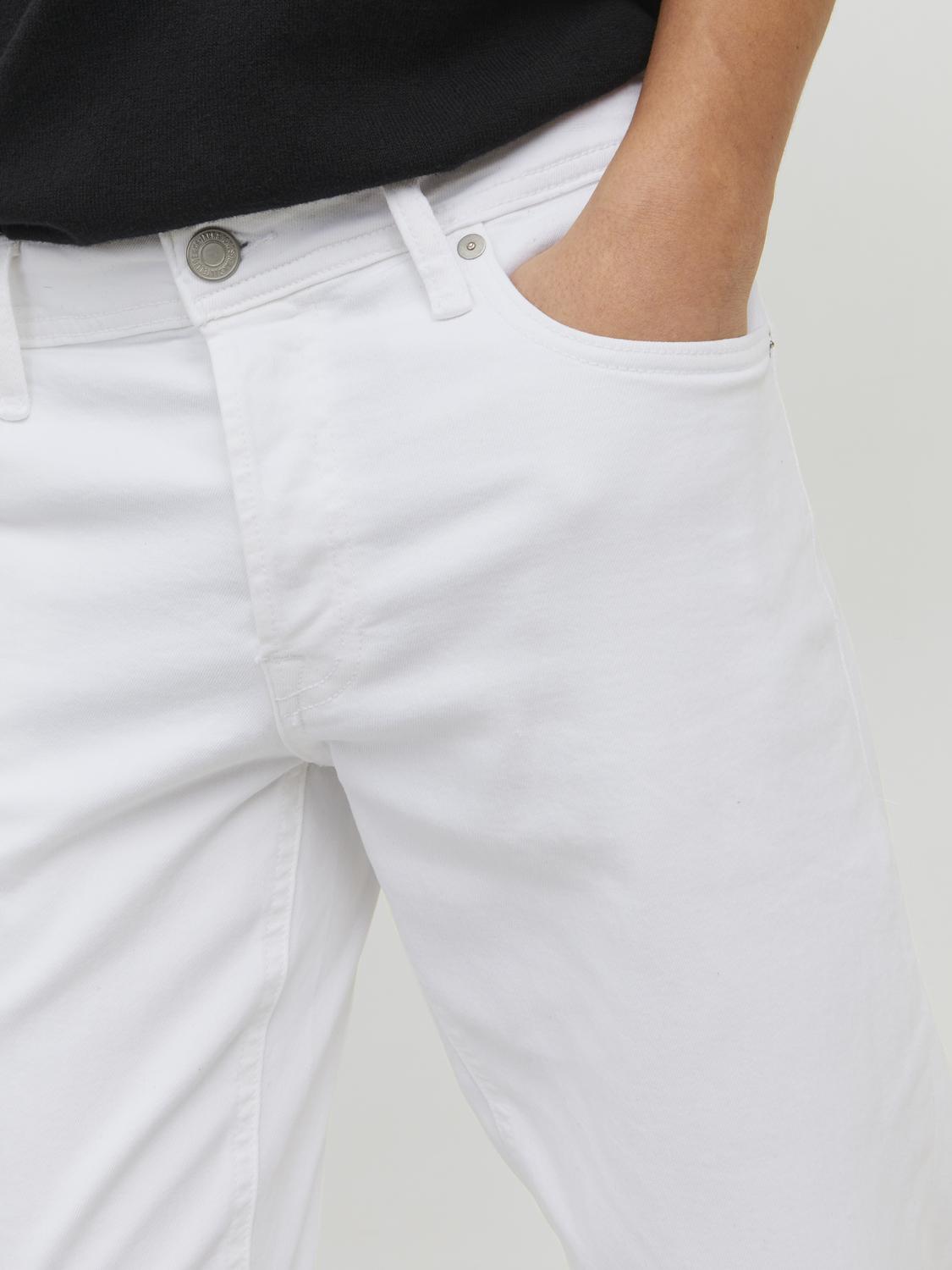 JACK & JONES Glenn Original loose fit, heren jeans, wit Denim