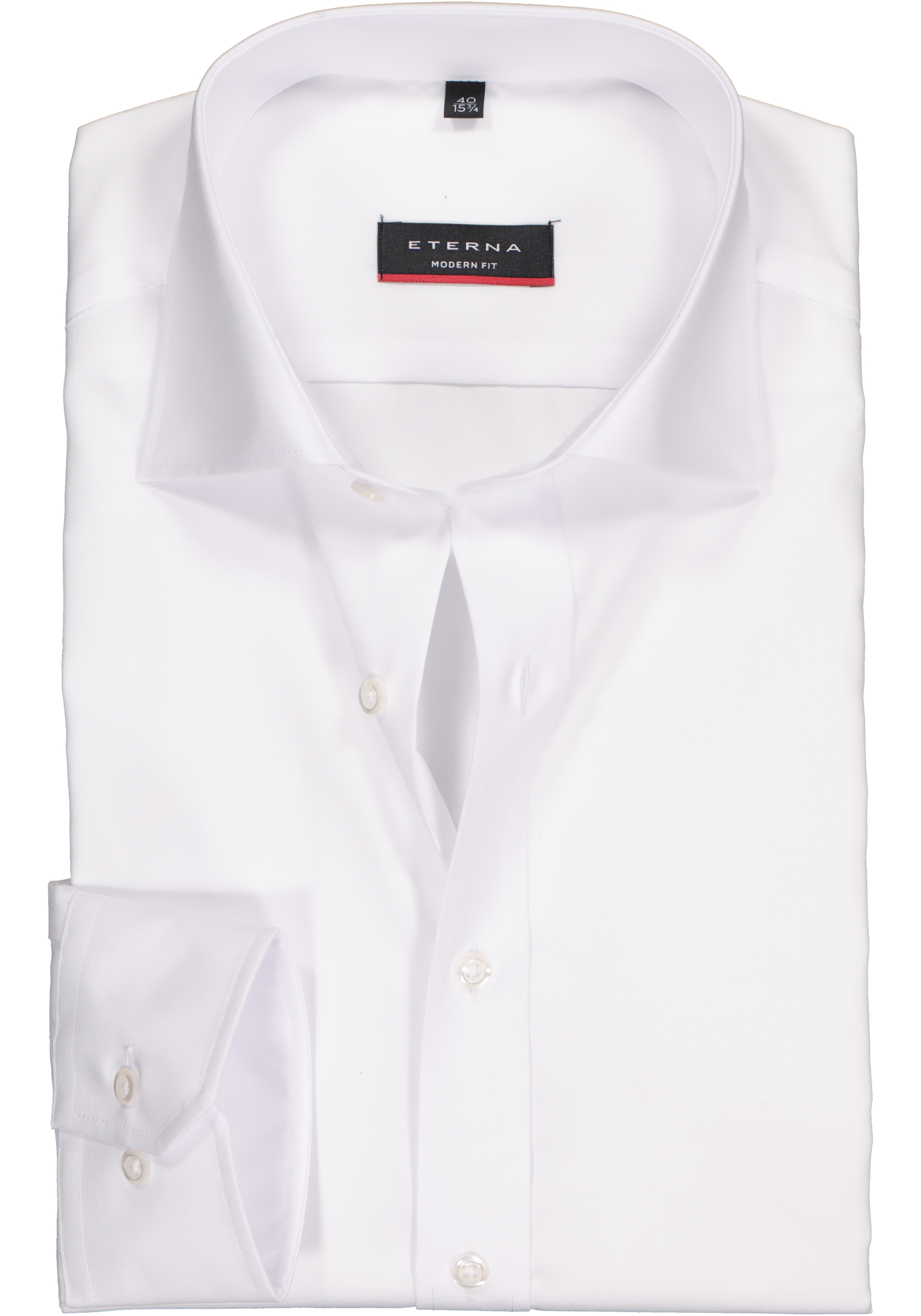 ETERNA modern fit overhemd, poplin heren overhemd, wit