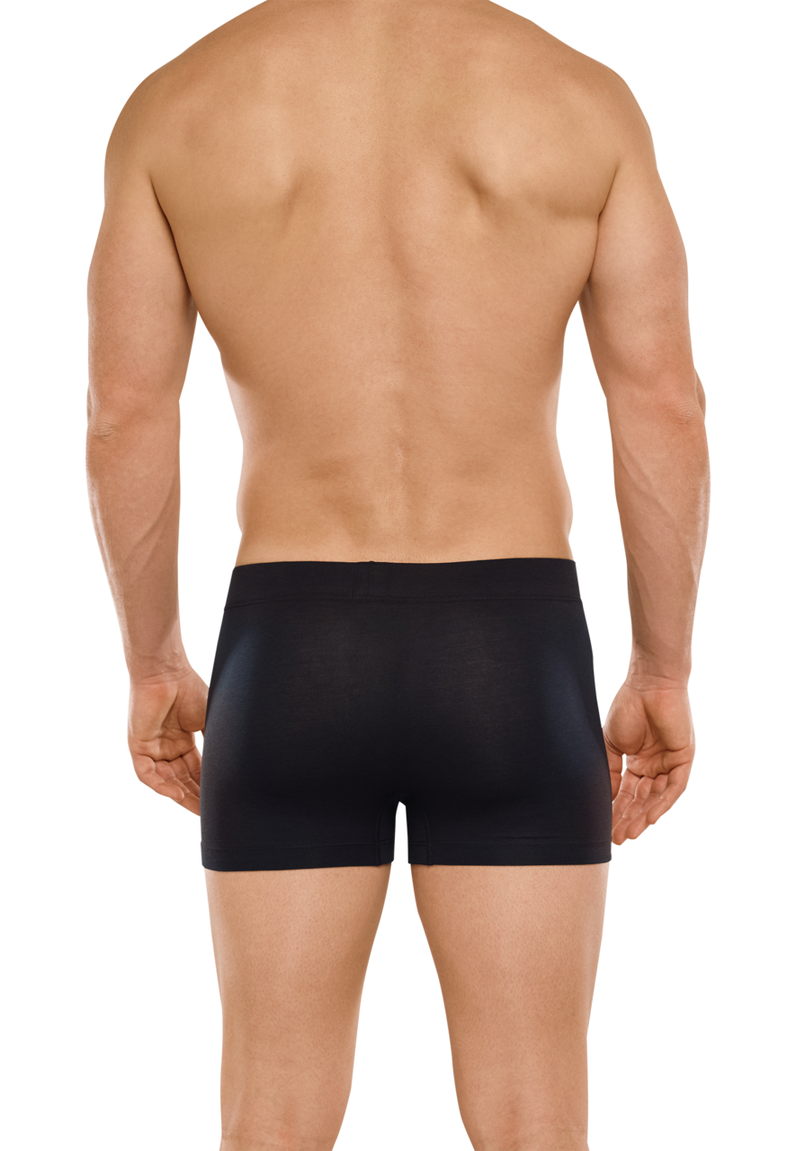 SCHIESSER Long Life Soft boxer (1-pack), heren short blauwzwart