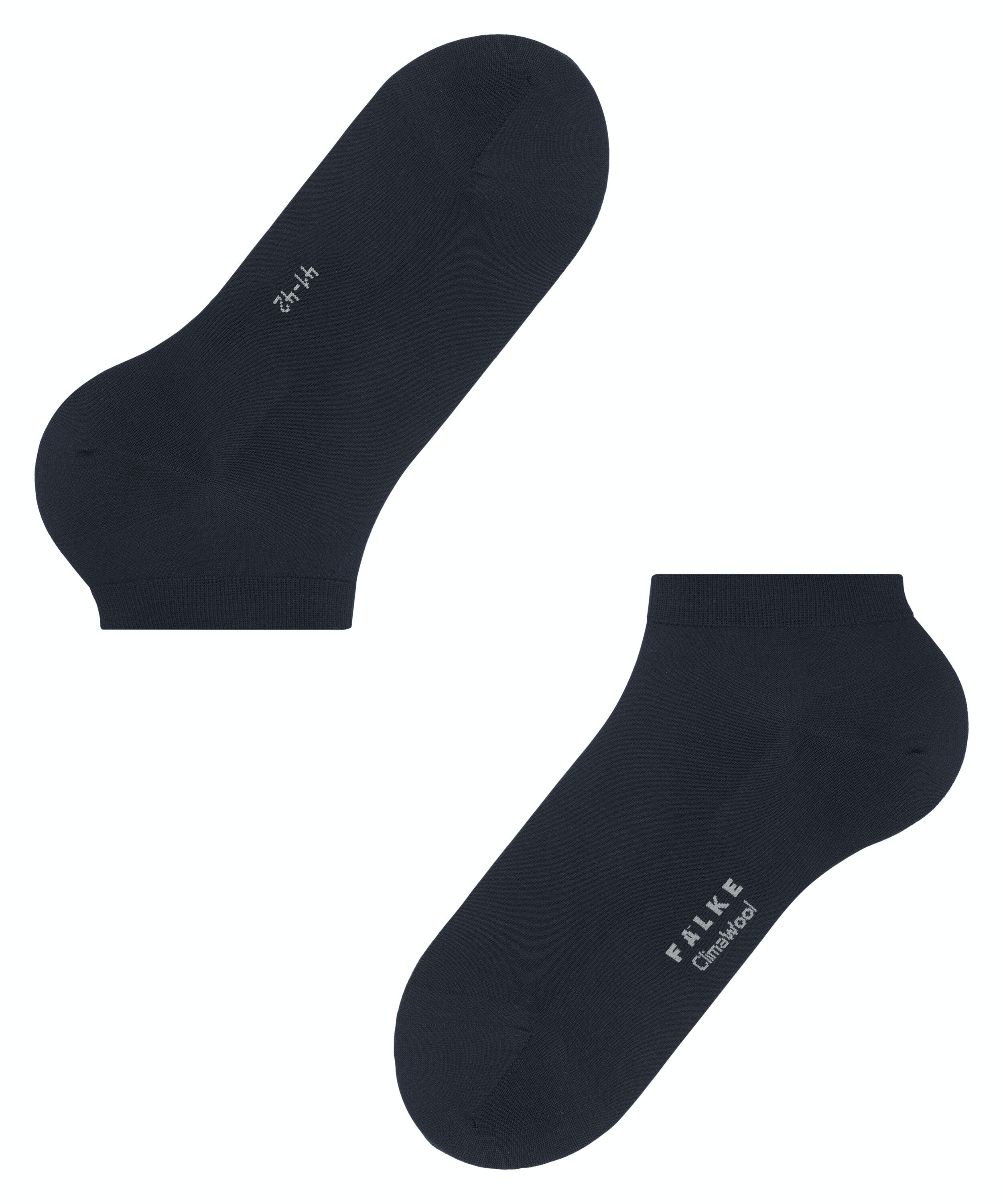 FALKE ClimaWool heren sneakersokken, donkerblauw (dark navy)