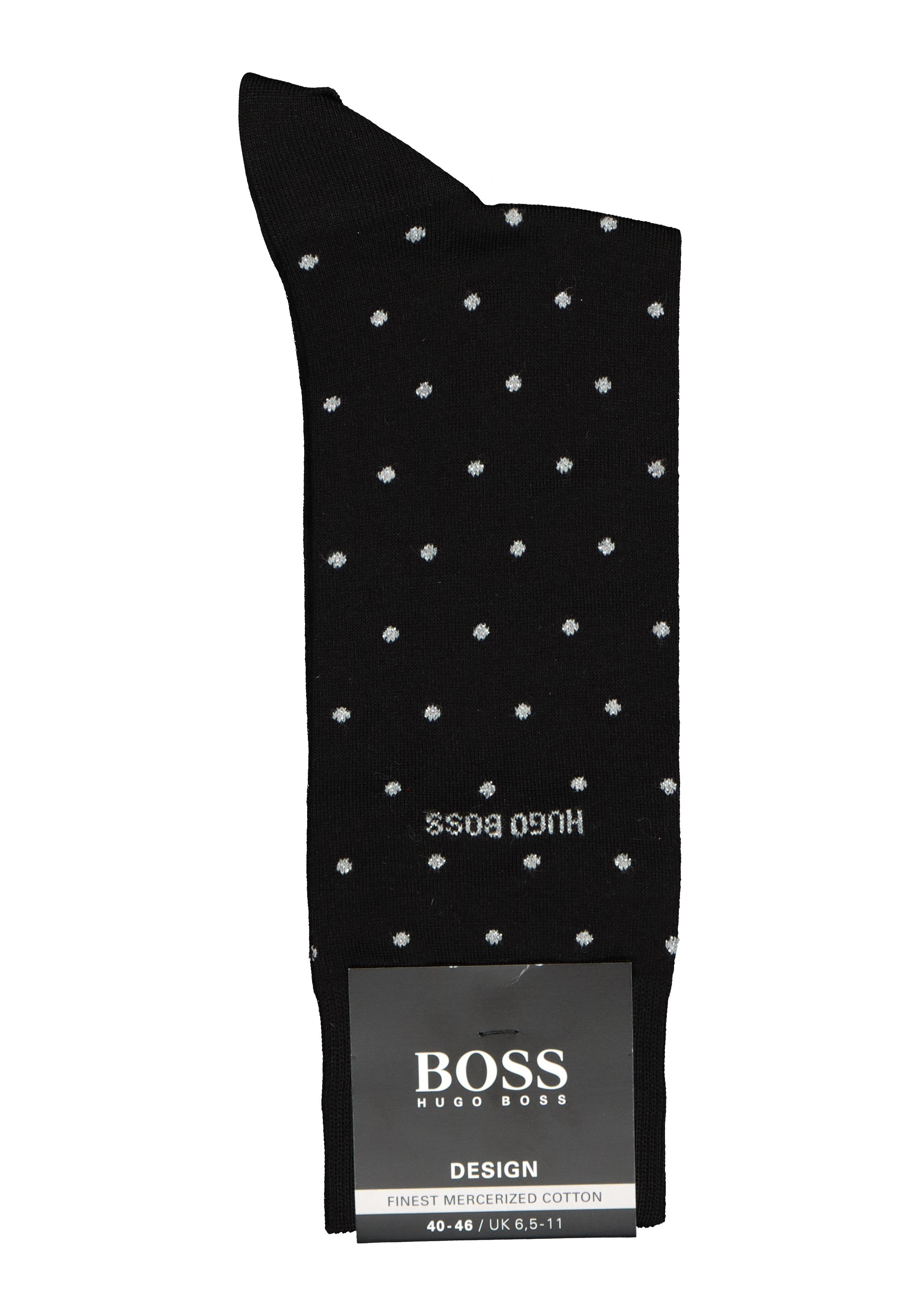 HUGO BOSS cadeauset sokken (2-pack), zwart en zwart met wit gestipt