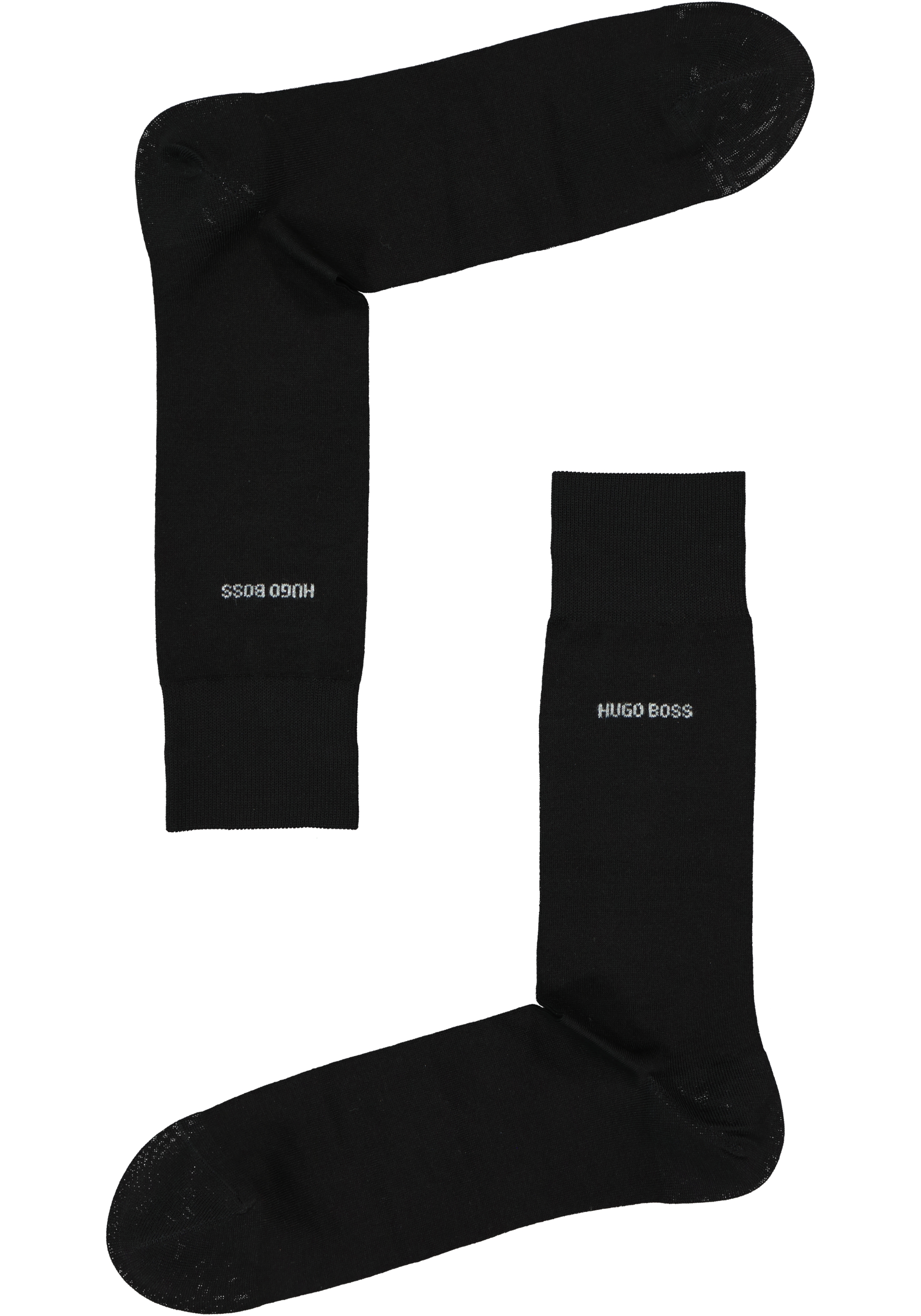 HUGO BOSS cadeauset sokken (2-pack), zwart en zwart met wit gestipt