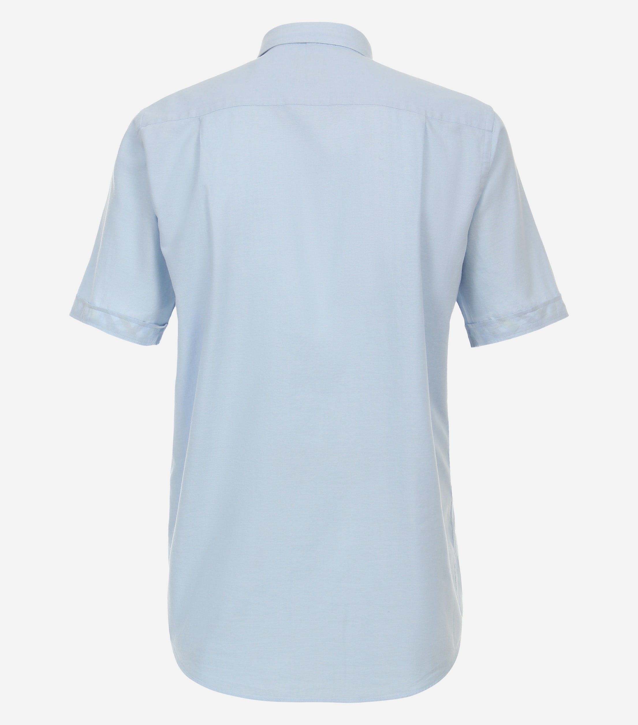 Redmond comfort fit overhemd, korte mouw, popeline, blauw