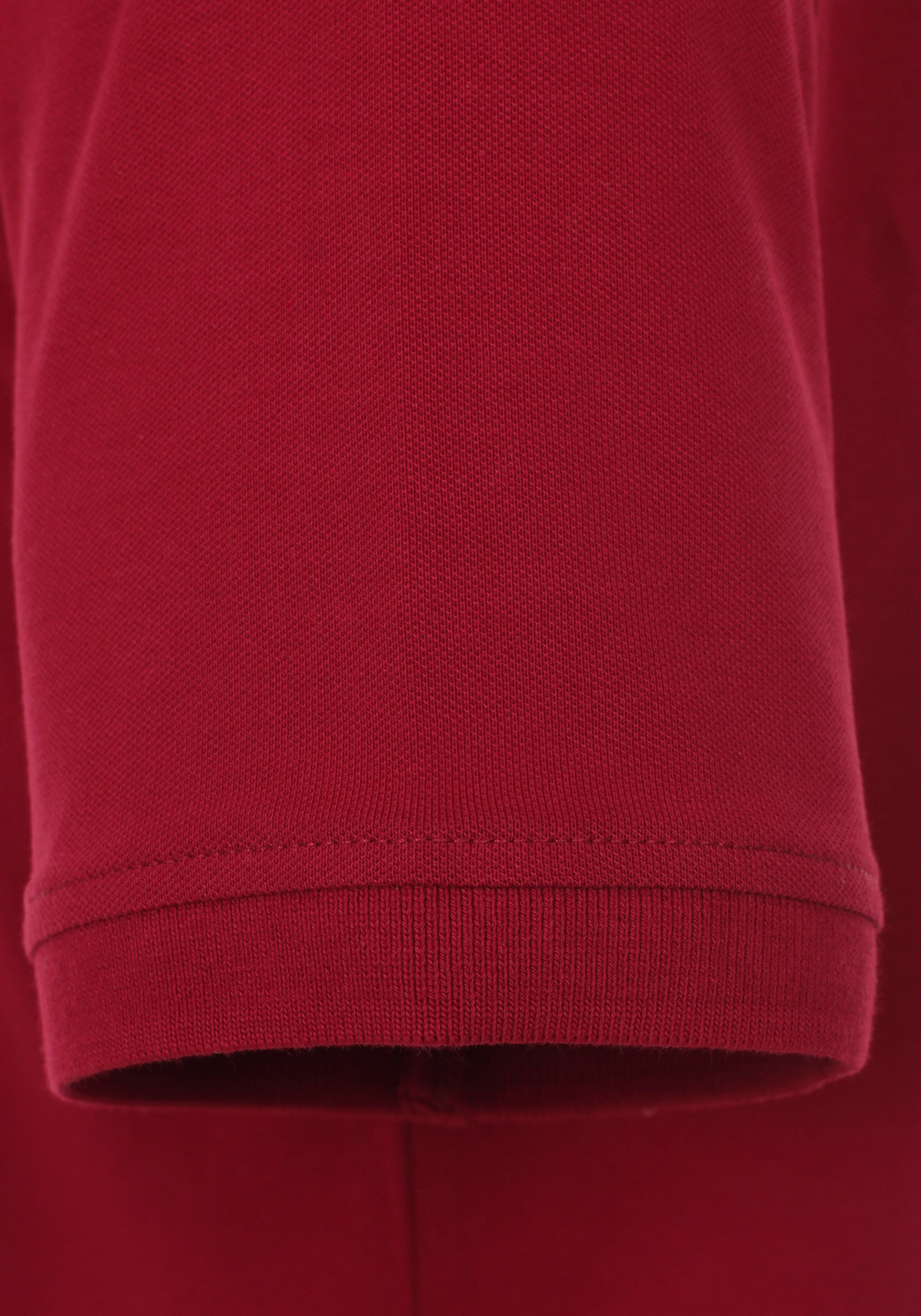 CASA MODA comfort fit poloshirt, stretch, bordeaux rood