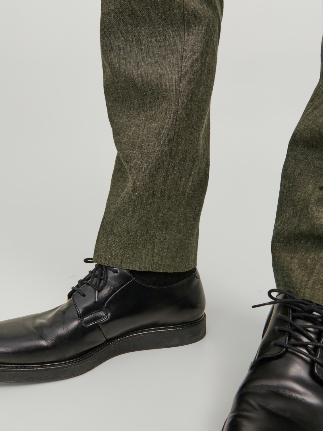 JACK & JONES Riviera Linen Trouser Fit slim fit, heren pantalon, groen
