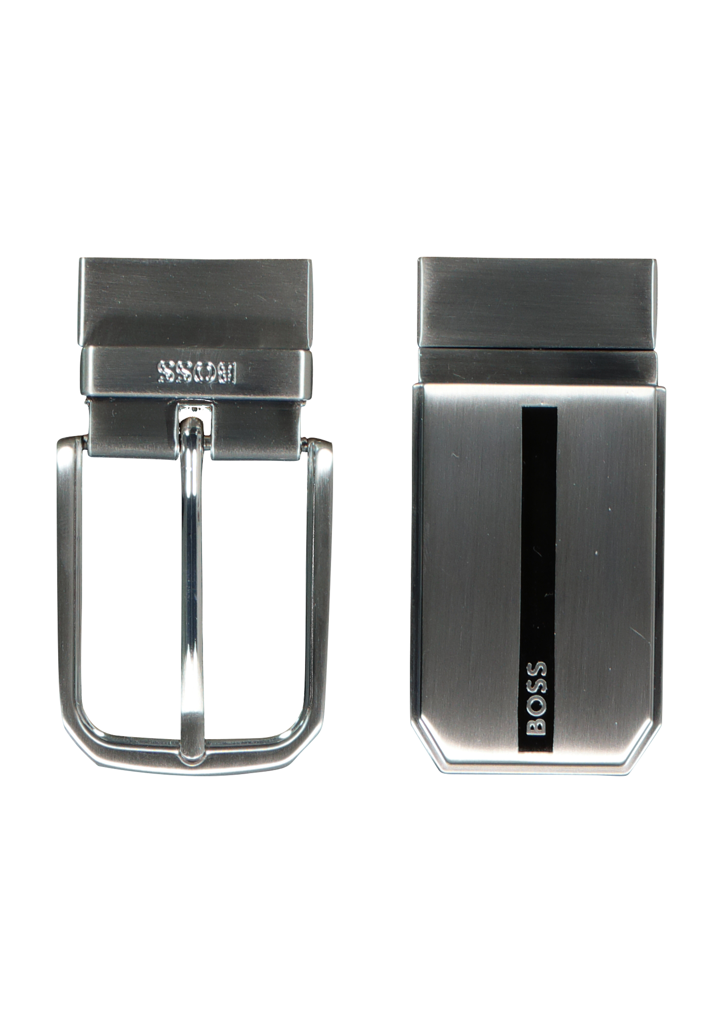 HUGO BOSS leren riem cadeau, heren riem in geschenkverpakking, zwart