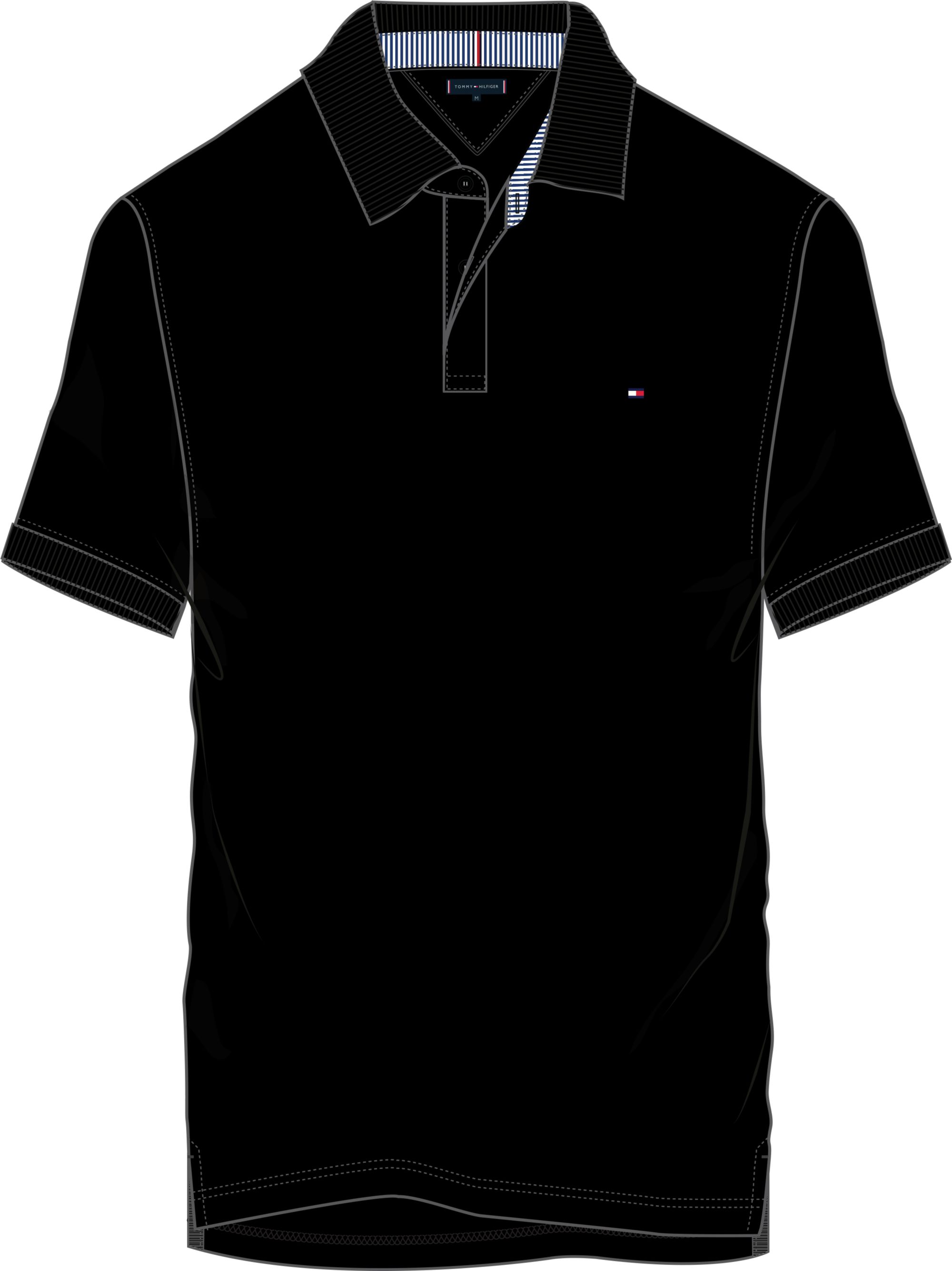 Tommy Hilfiger 1985 Regular Polo, heren poloshirt, zwart