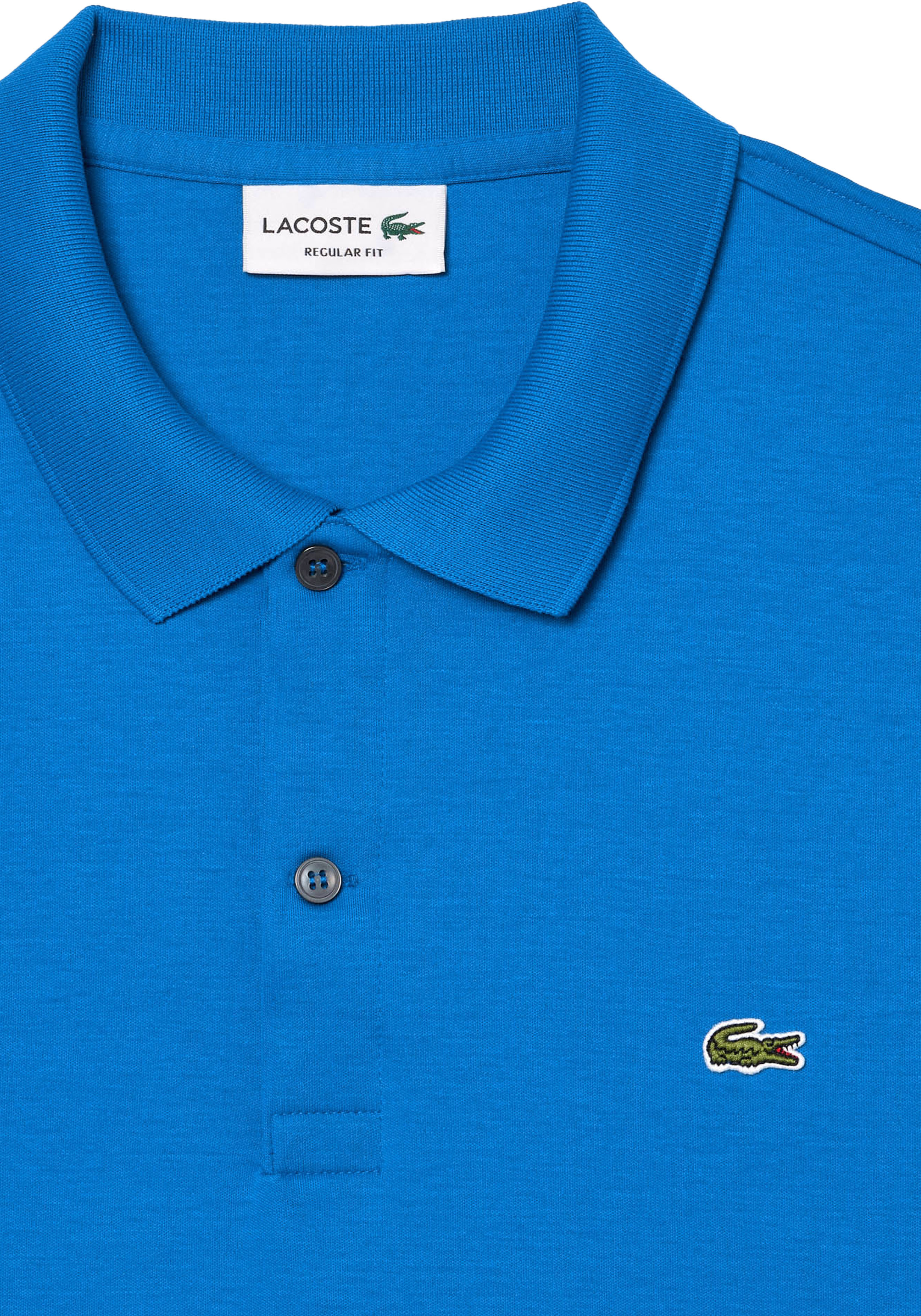 Lacoste Ultra Soft Polo Regular Fit, kobaltblauw