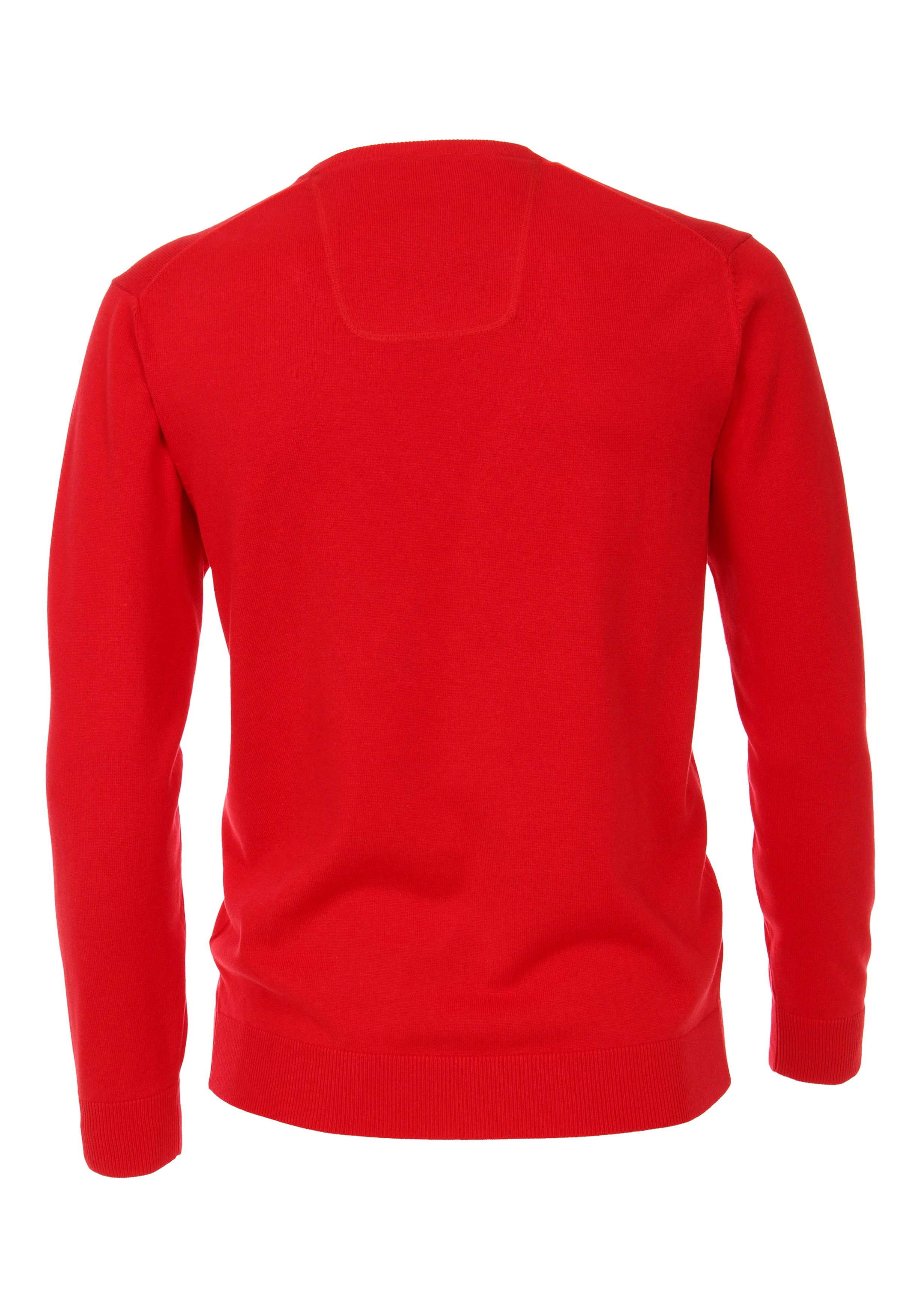 Casa Moda heren trui katoen V-hals, rood