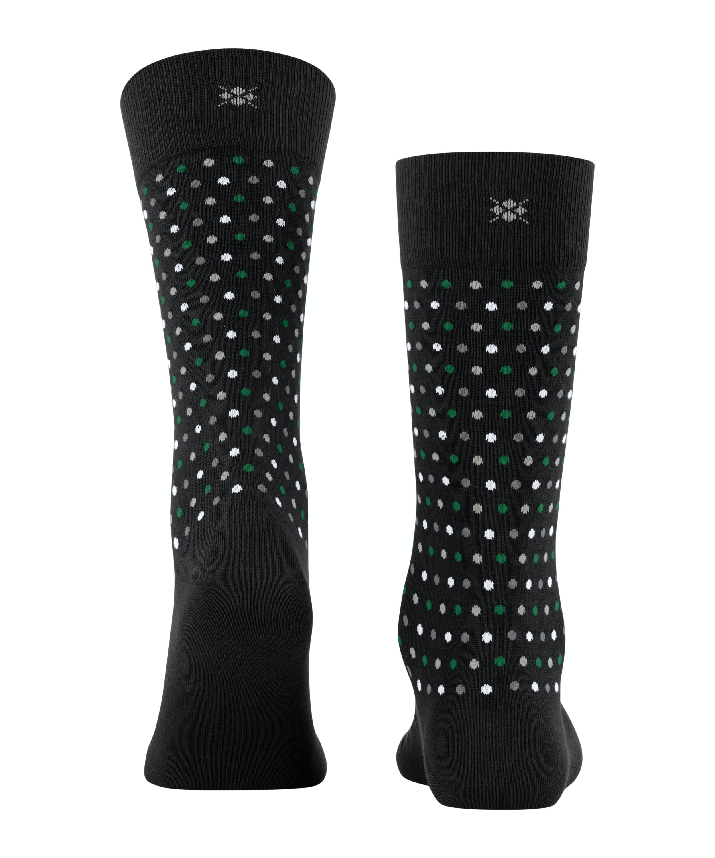 Burlington Dot herensokken, zwart (black)
